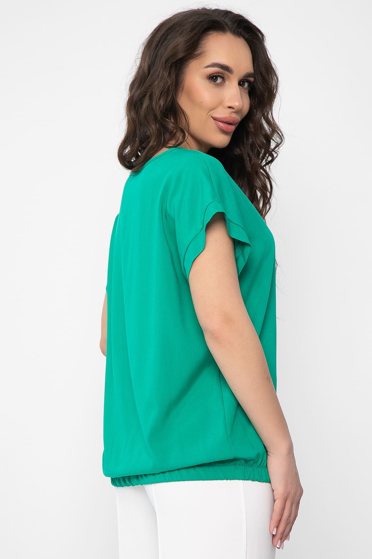 Блуза Леонора (зеленая) Б13600-25М