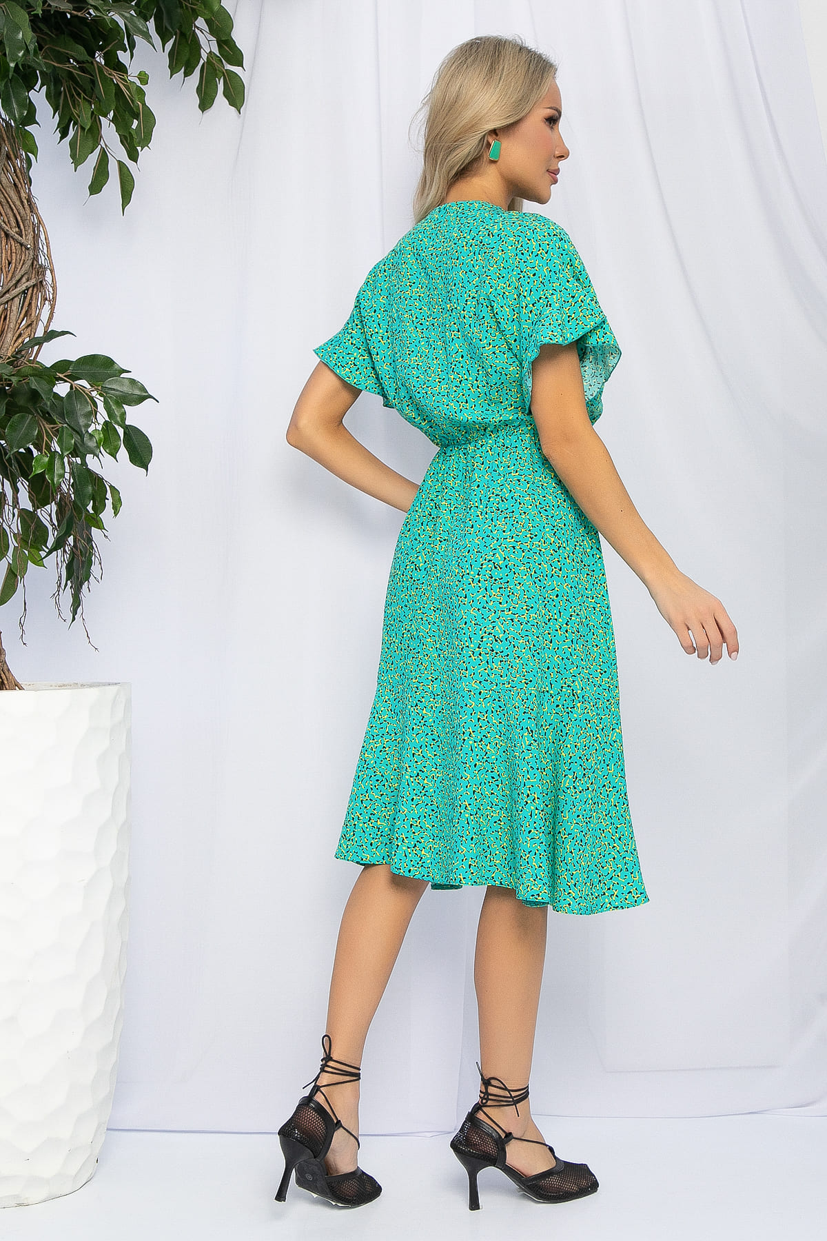 Платье Кристи (зеленое) П13206-35М