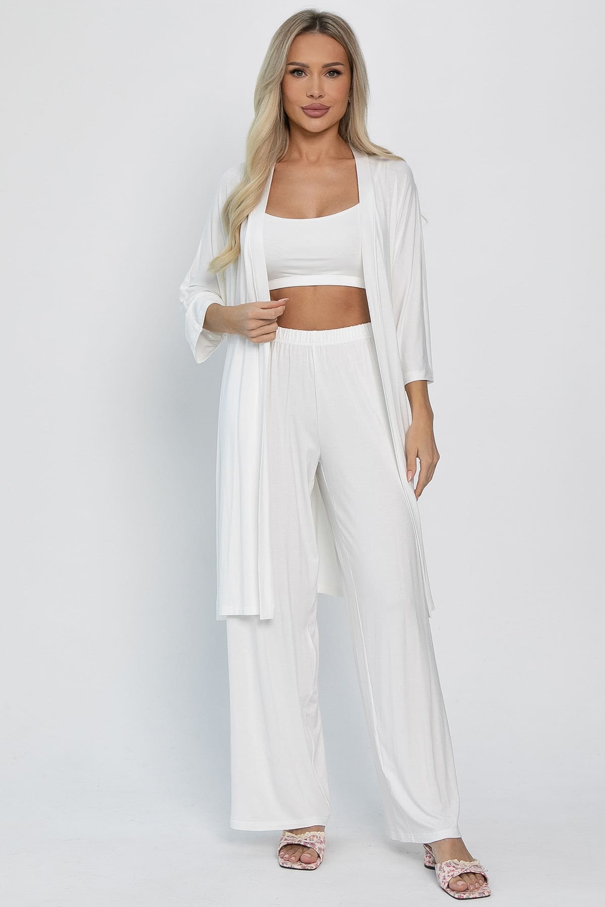 Кроп-топ Шелк вискозы (молочный) Б14507-52М