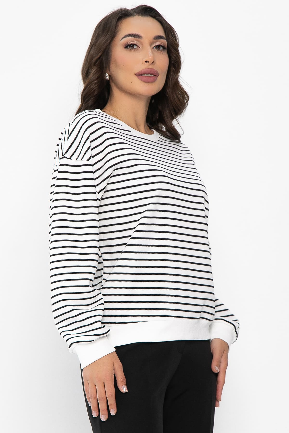 Джемпер Вечность (айвори/полоска) Б14096-20М