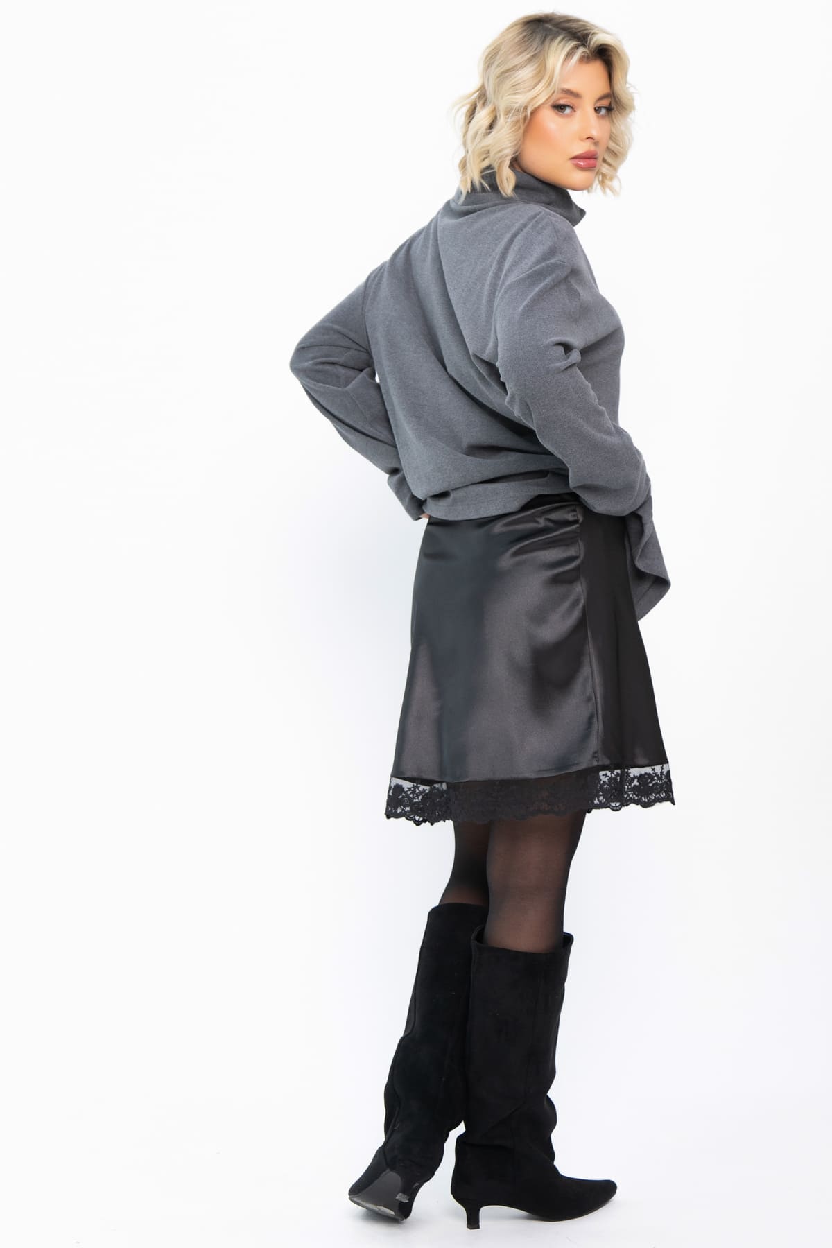 Юбка Игривое настроение (черная) Ю14833-7М