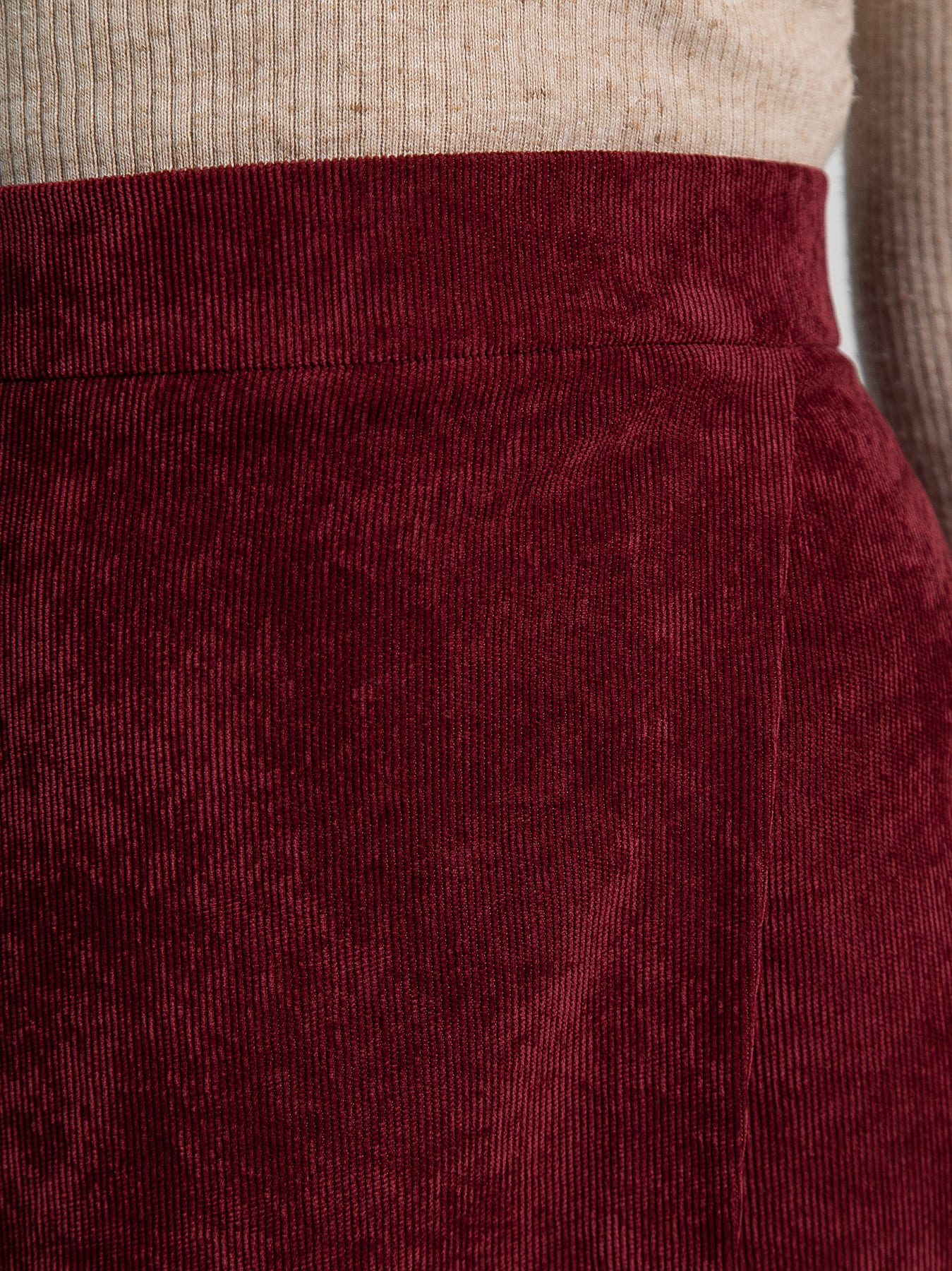 Юбка вельветовая Эрис (бургунди) Ю15193-25М