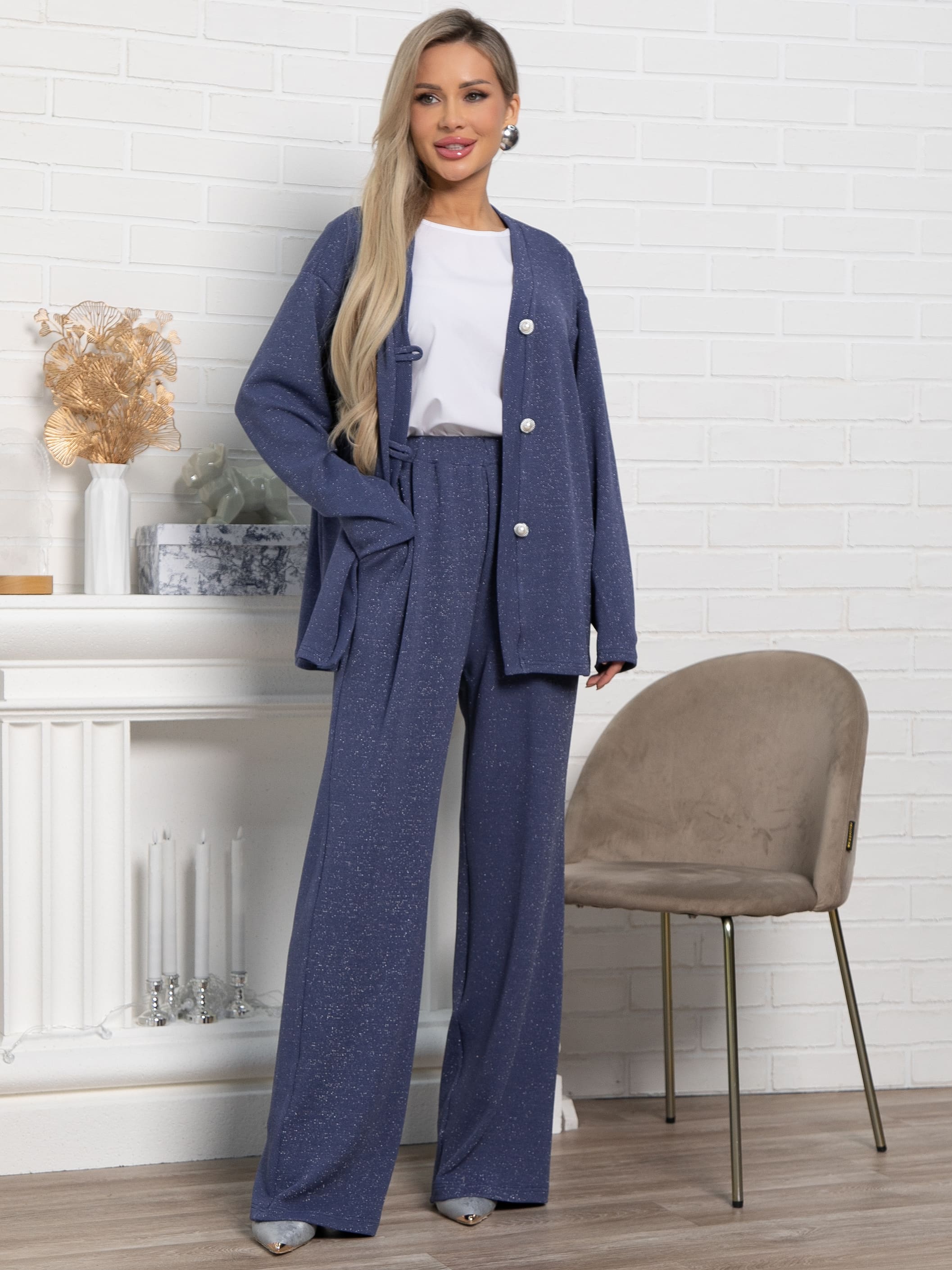 Брюки Вэлери (синие) Б15057-39М