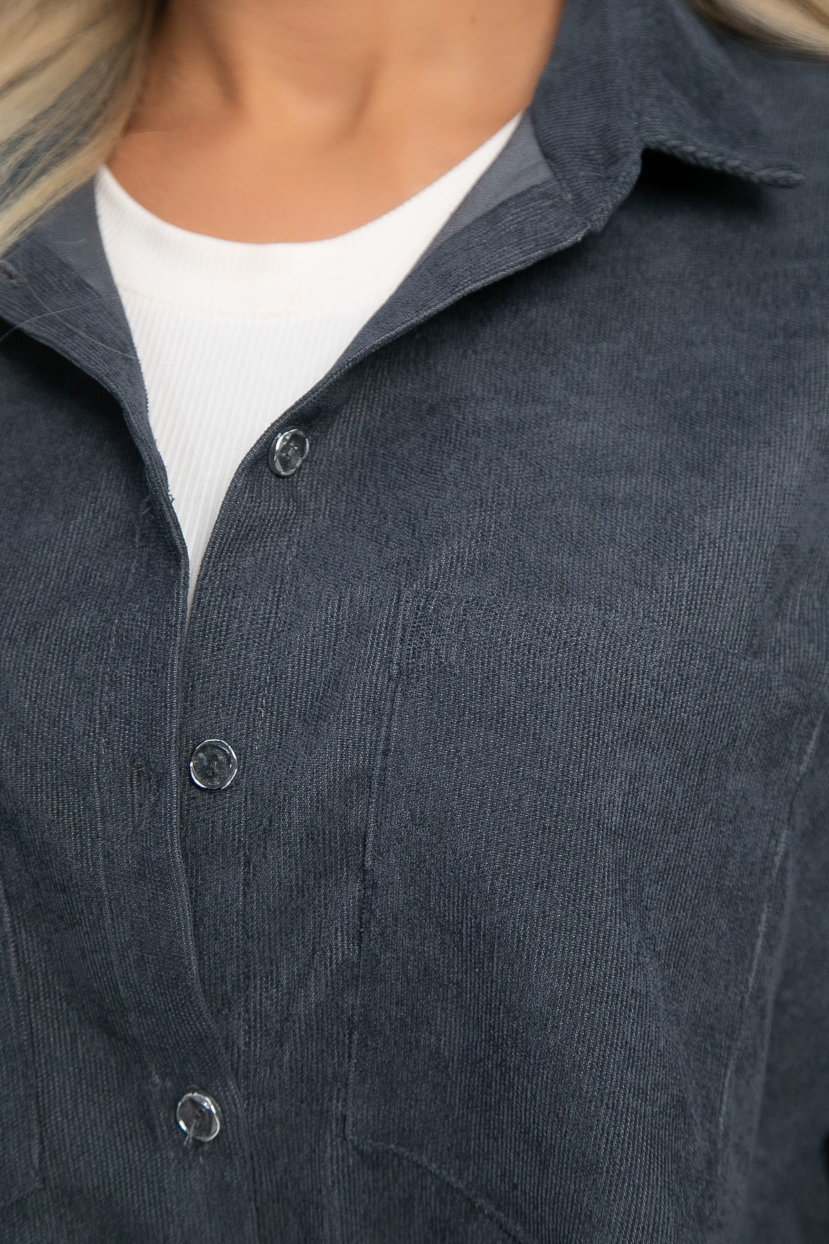 Рубашка Маринара (серая) Б13208-10М