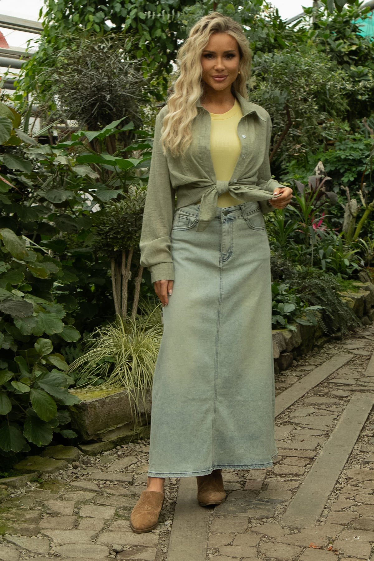 Юбка Ванда (сине-желтая) Ю13449-12М