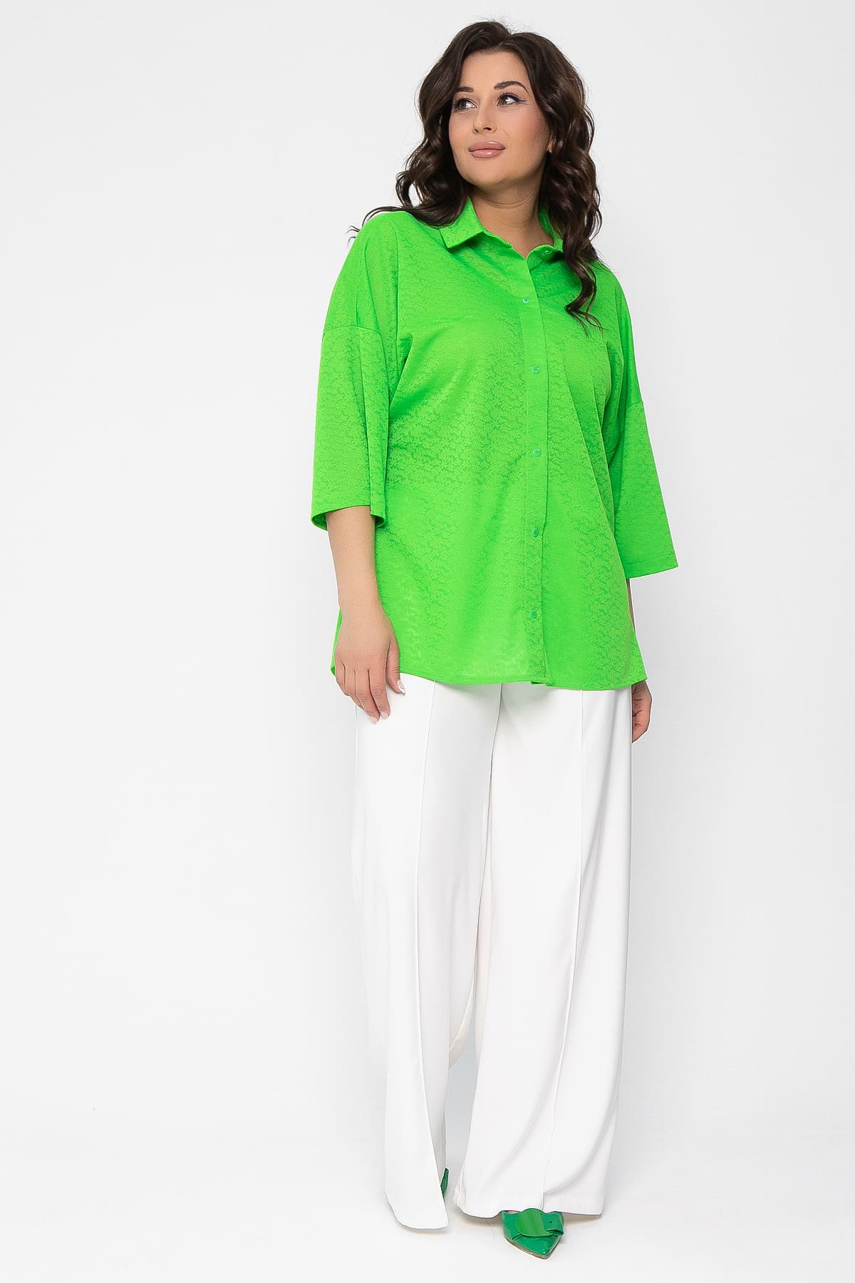 Рубашка Медея (зеленое яблоко) Б13555-13М