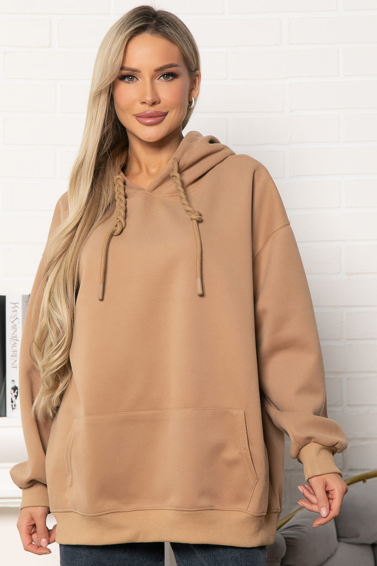 Худи Выше неба (коричневое) Б12919-4М