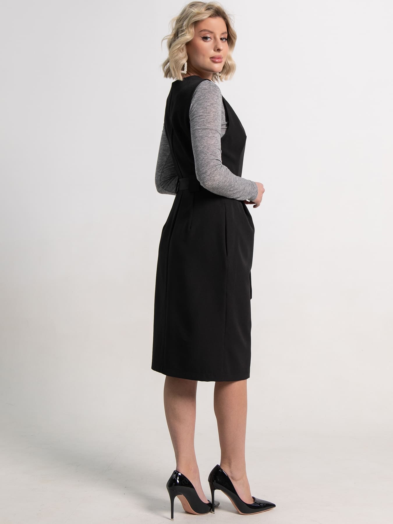 Платье Анфиса (черное) П15230-6М