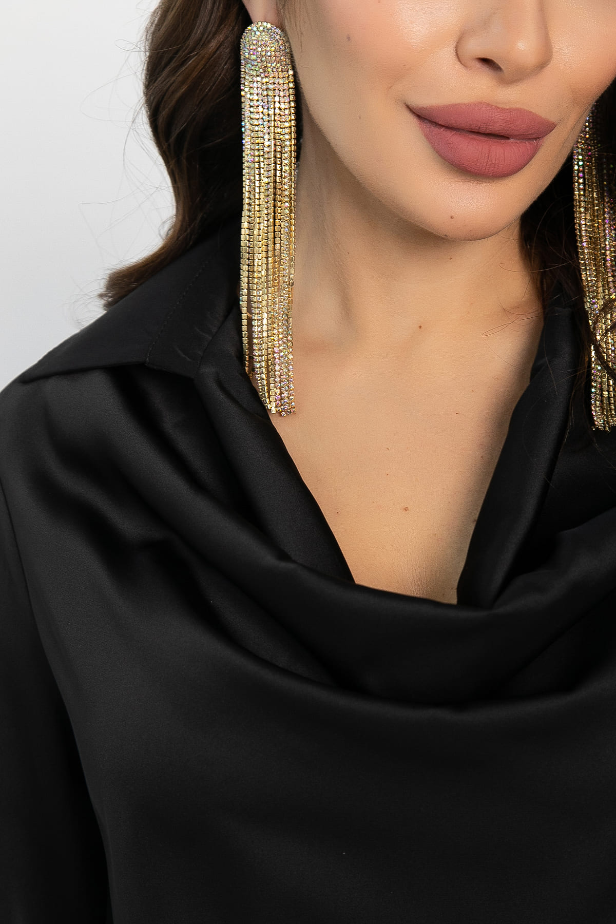 Блуза Шелковая сказка (черная) Б14379-33М