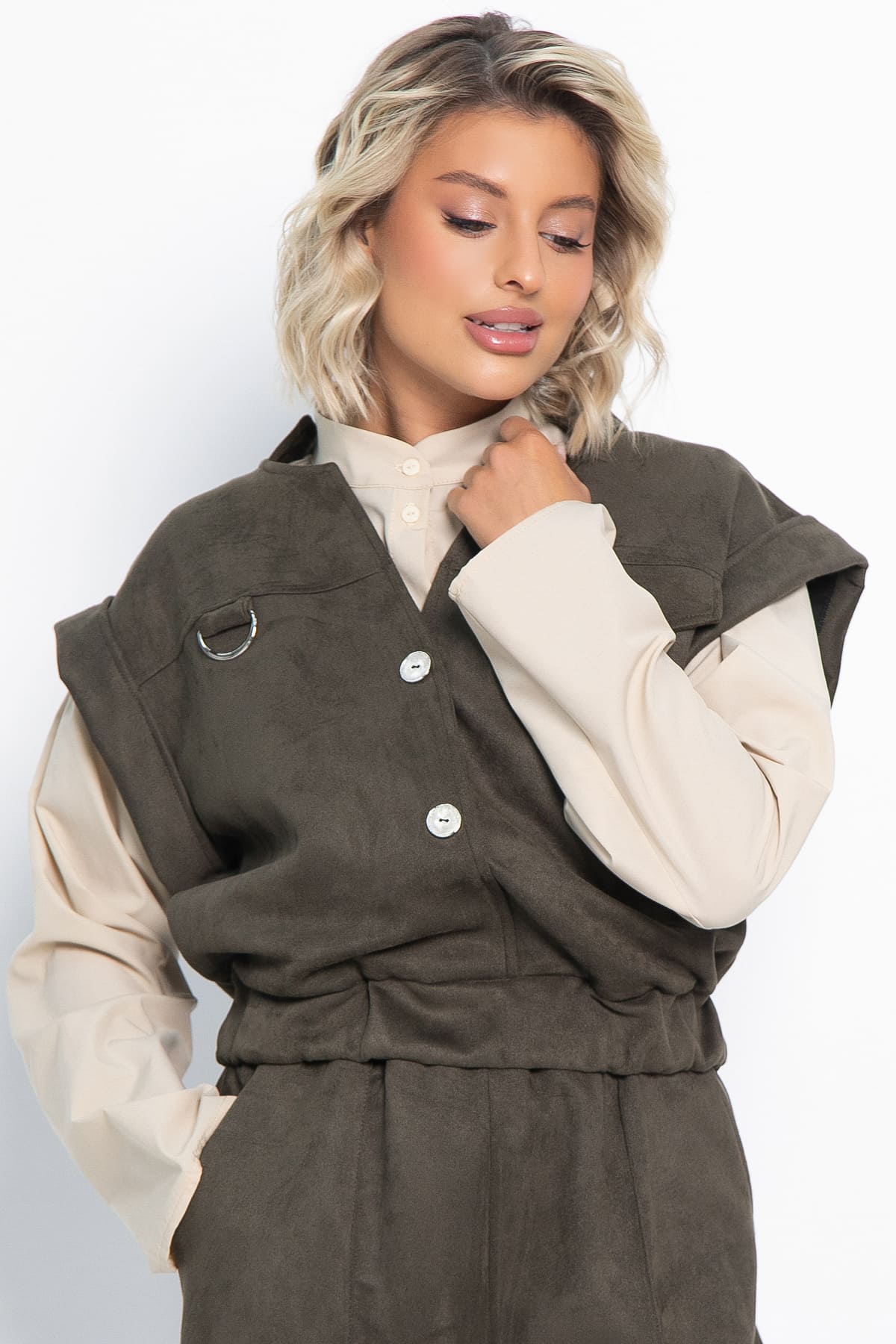 Жилет Лора (зеленый) Б15031-39М