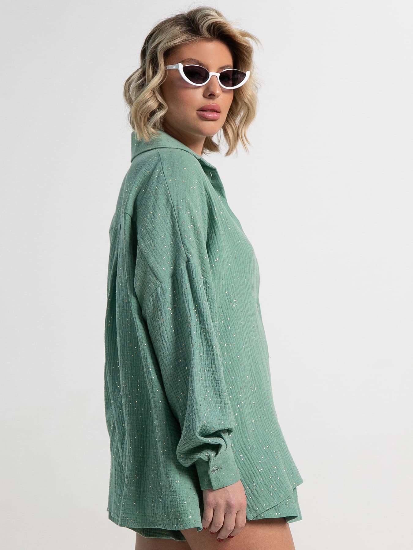 Костюм хлопковый Илария (оливковый) К15343-1М