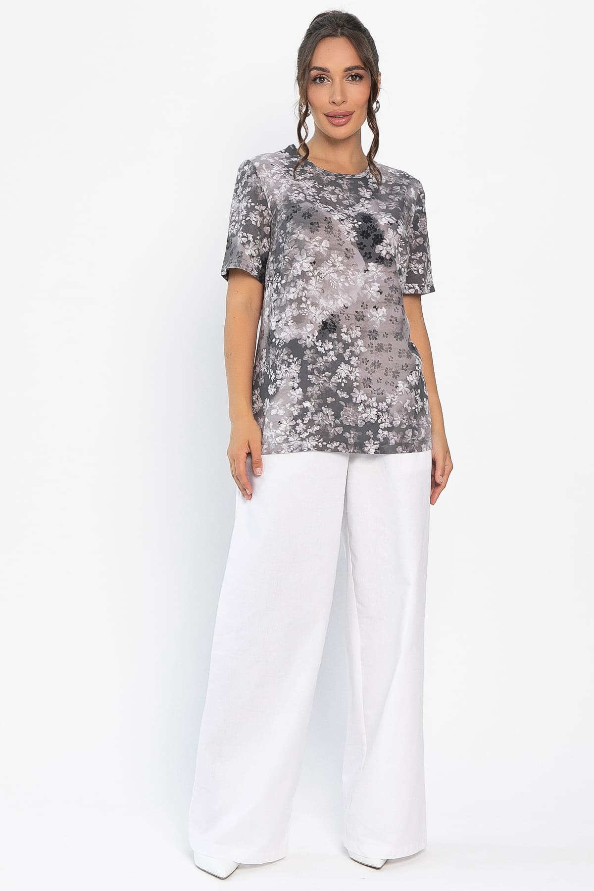 Блуза Вечерний свет (серая) Б14005-25М