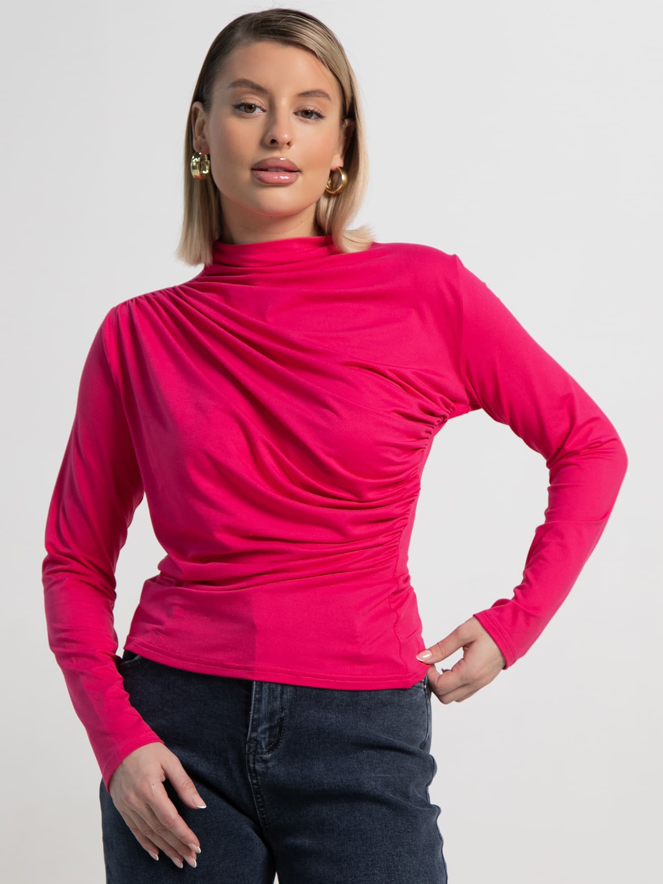 Лонгслив Тайна сердца (малиновый) Б15509-7М