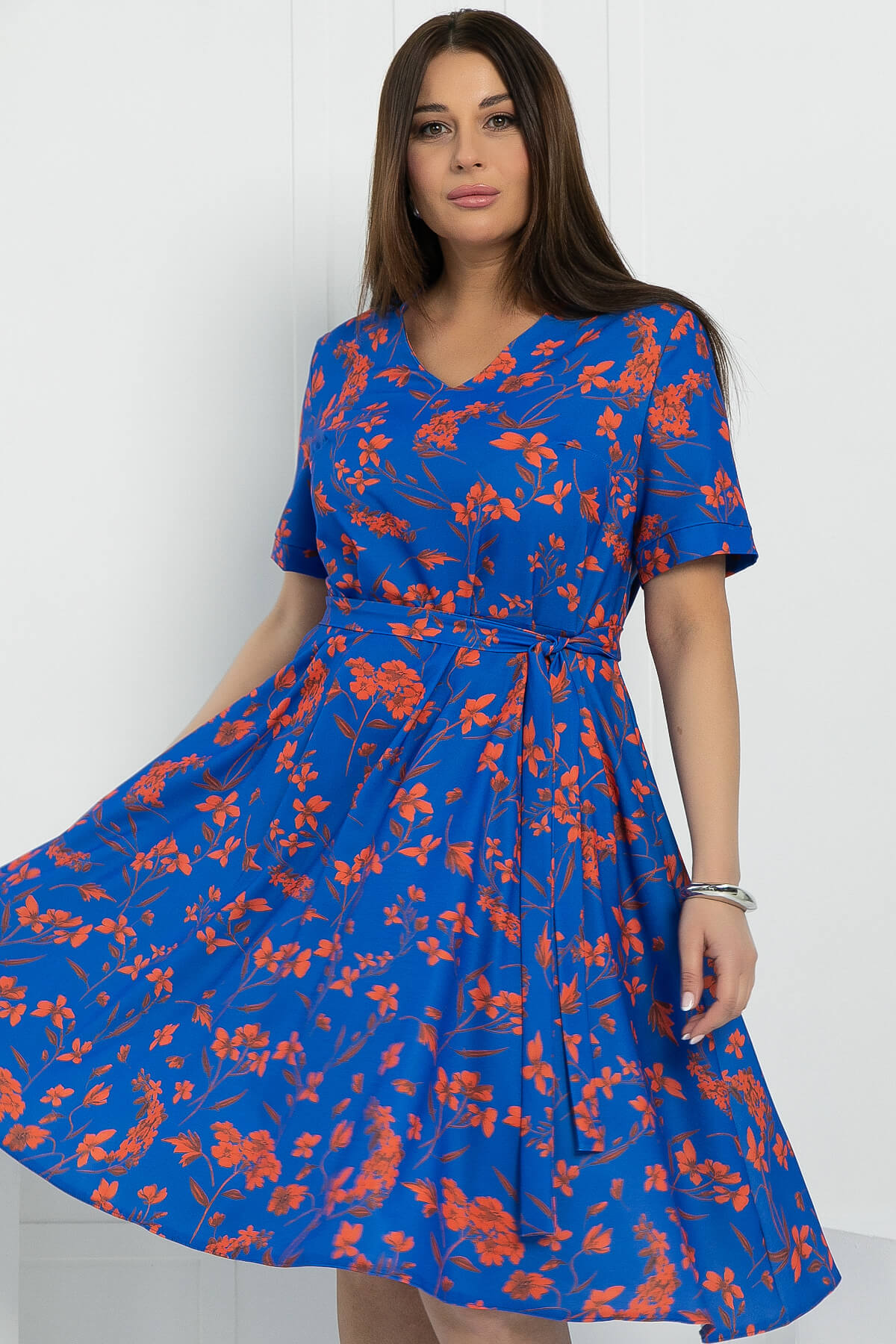 Платье Признание в любви (синее) П12654-25