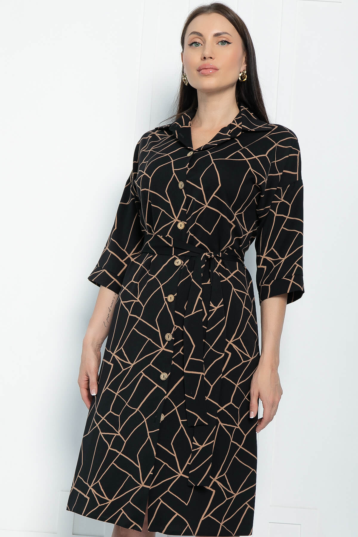 Платье Кэсси (черное) П11216