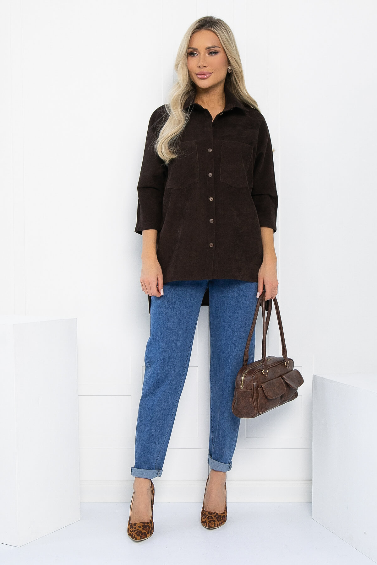 Рубашка Маринара (шоколад) Б12918-10М