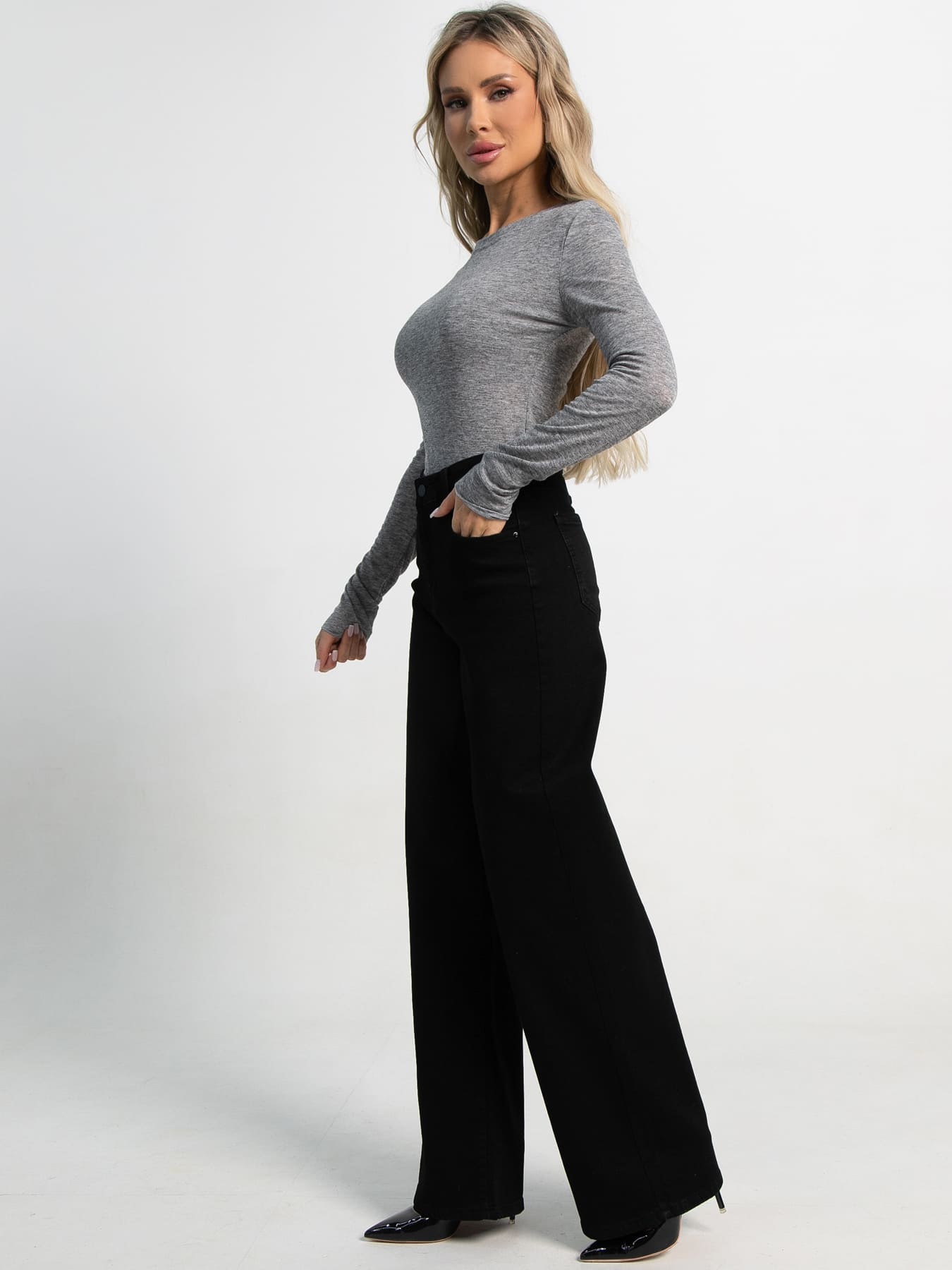 Джинсы Граб (черные) Б15432-12М