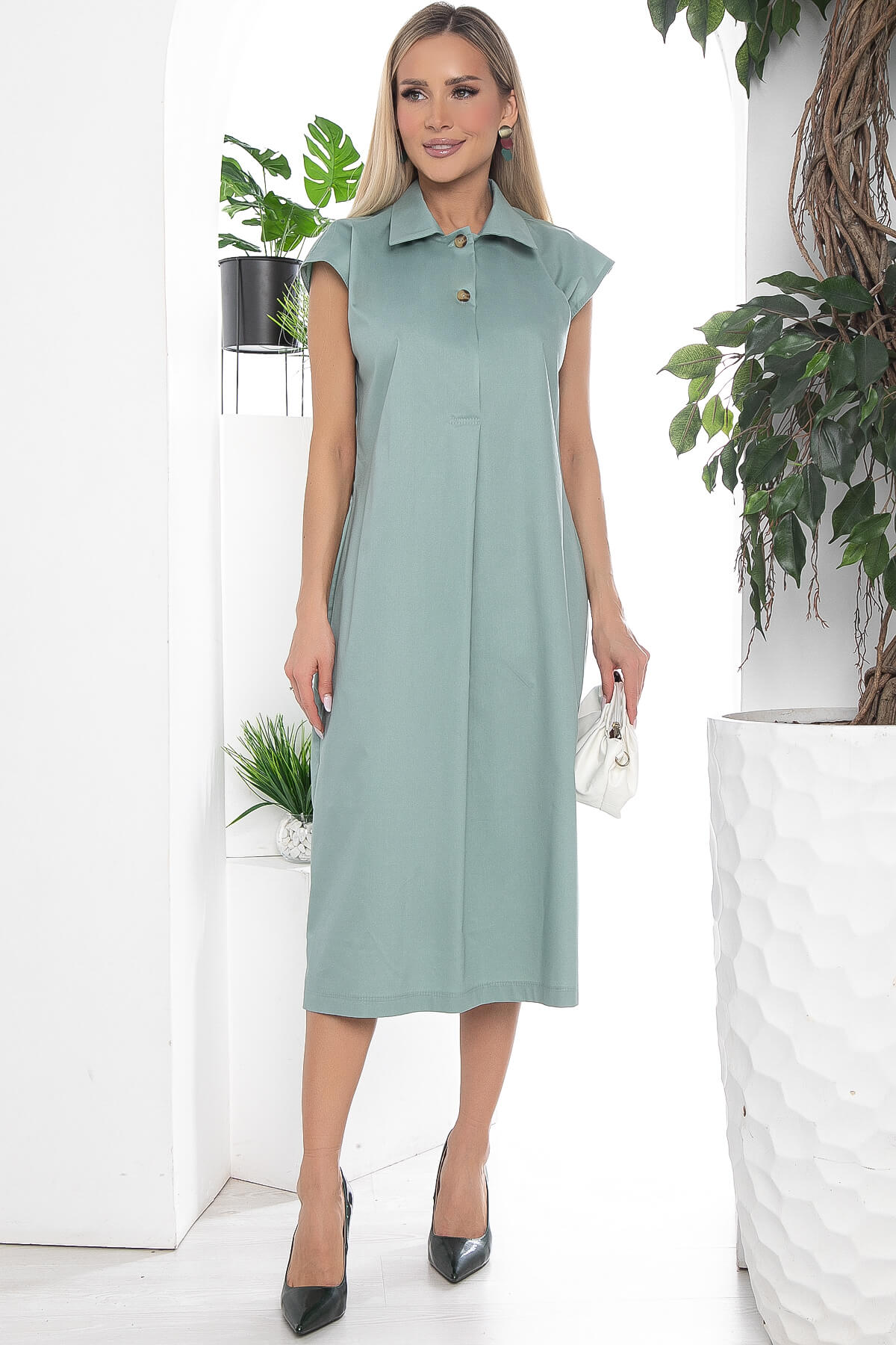 Платье "Нюансы стиля" (мята) П10175