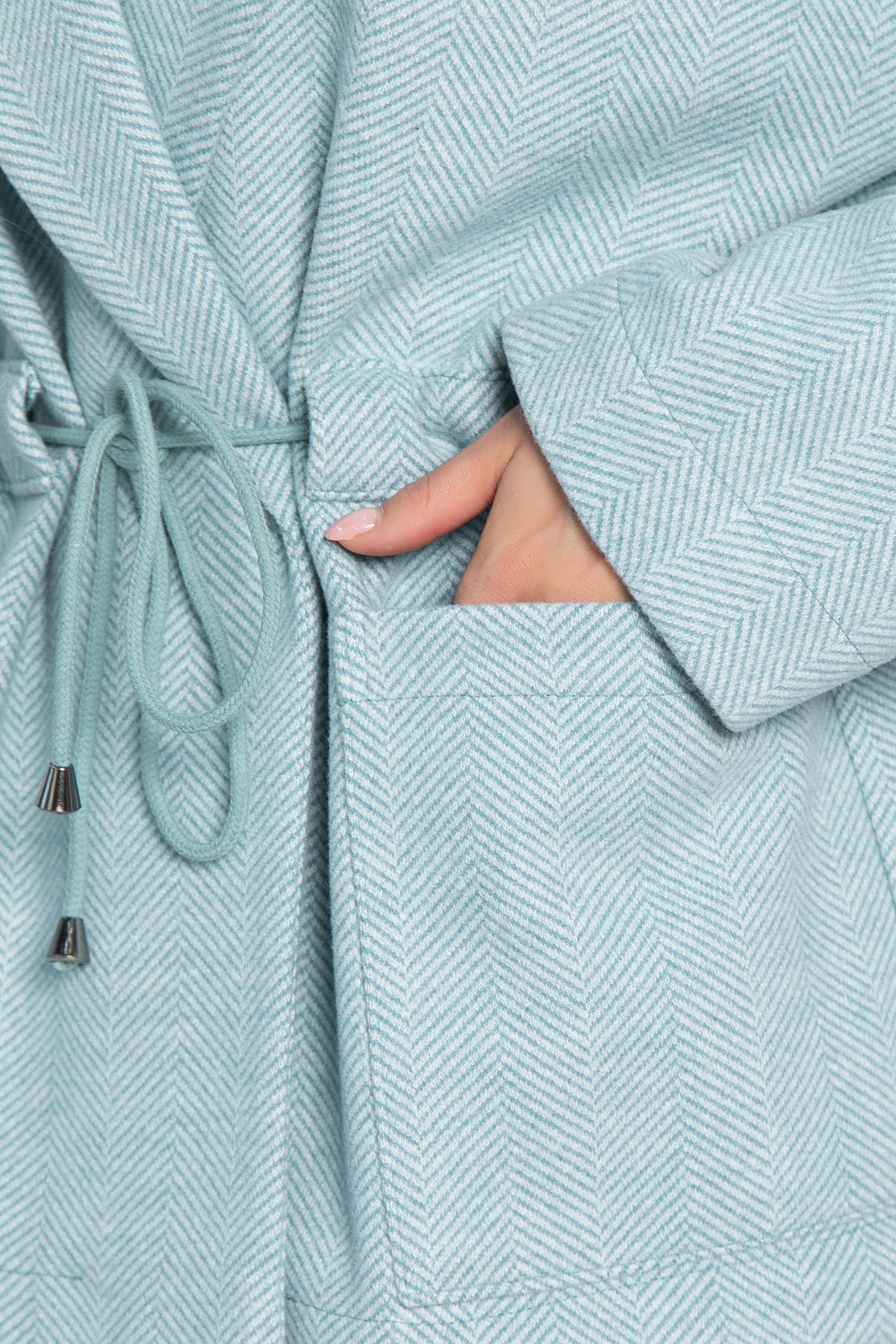 Пальто-пиджак (голубой) Б15087-7М