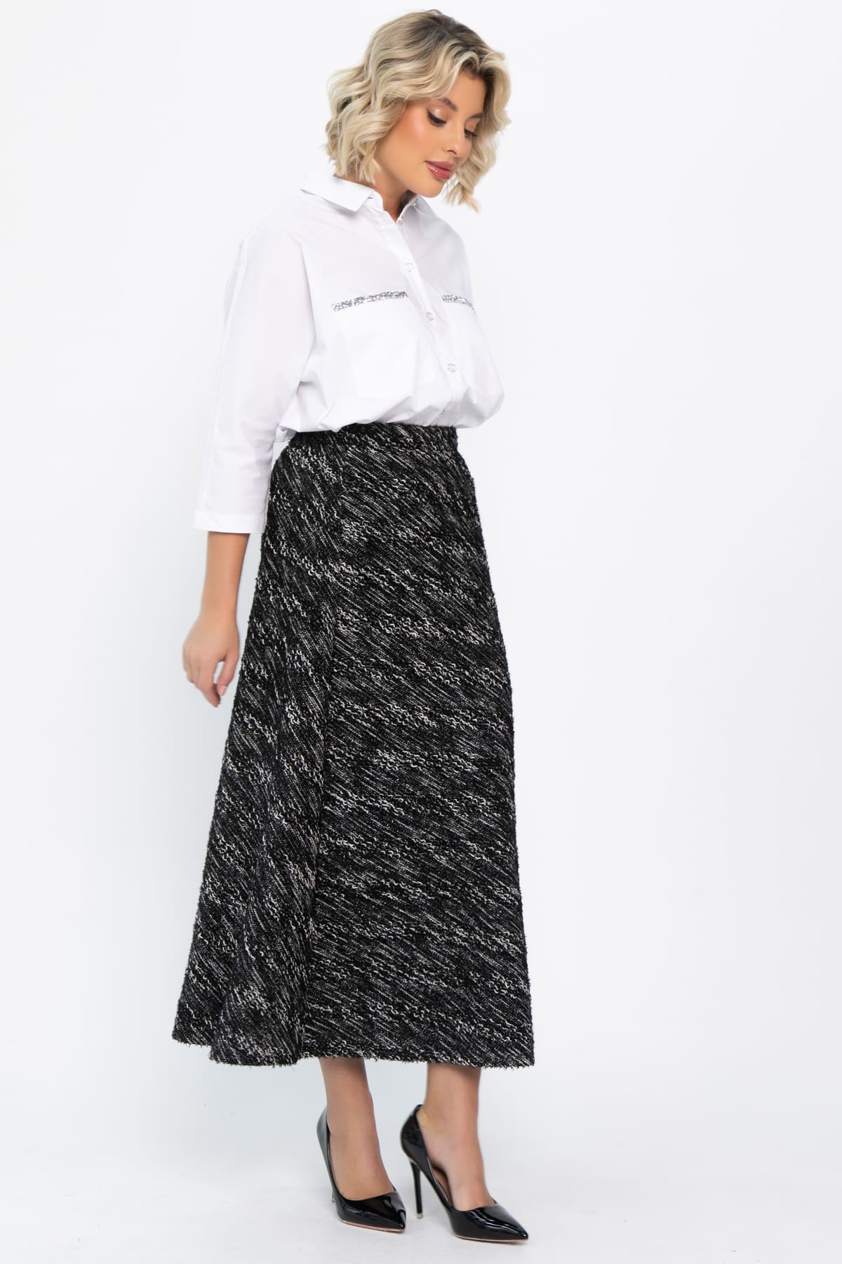 Юбка Рига (черная) Ю14771-10М