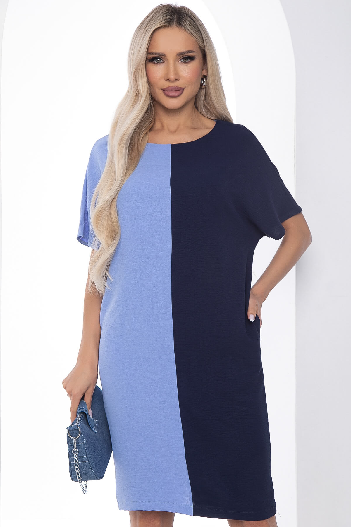 Платье Кайла (сине-голубое) П10248