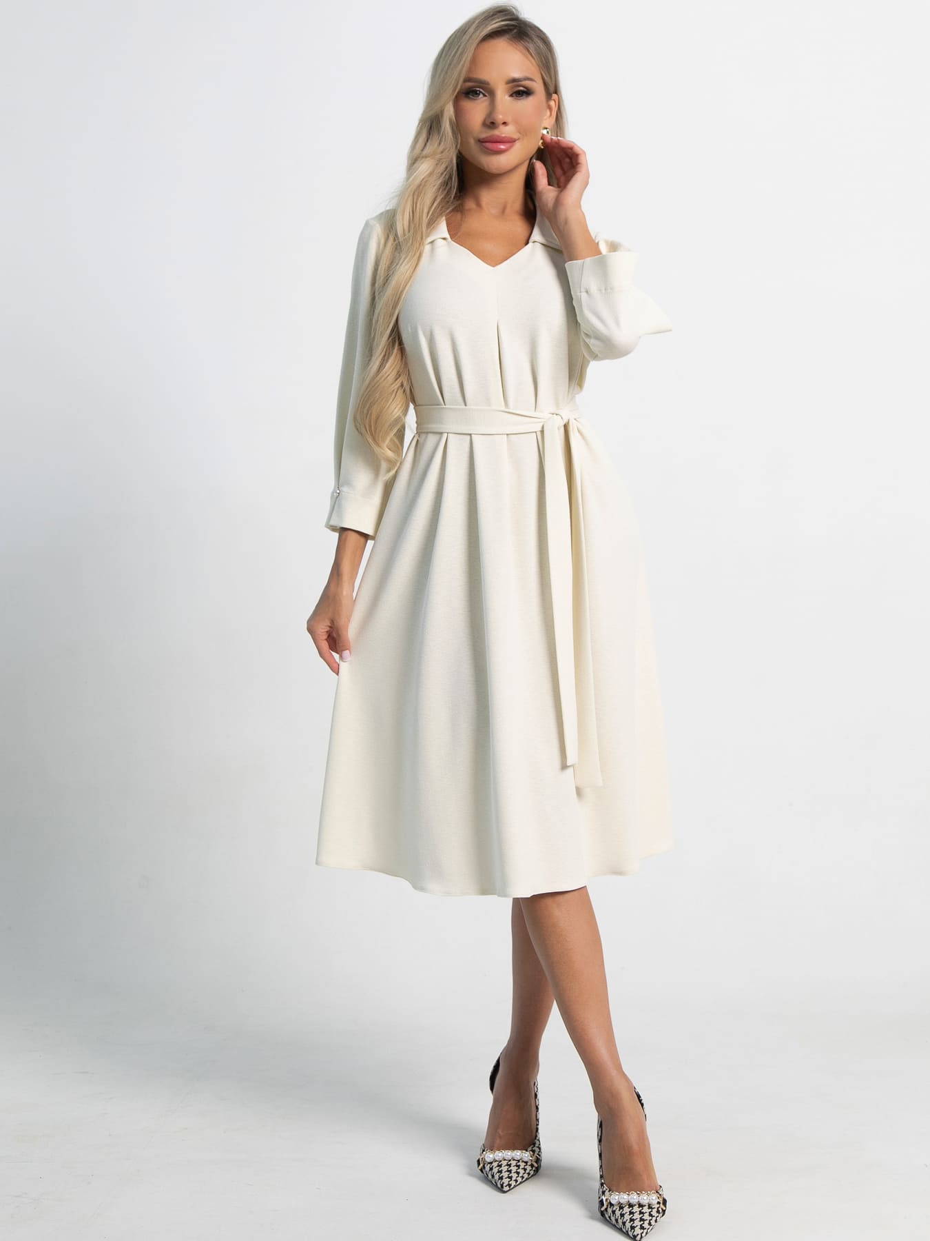 Платье Лорэн (молочное) П15196-18М