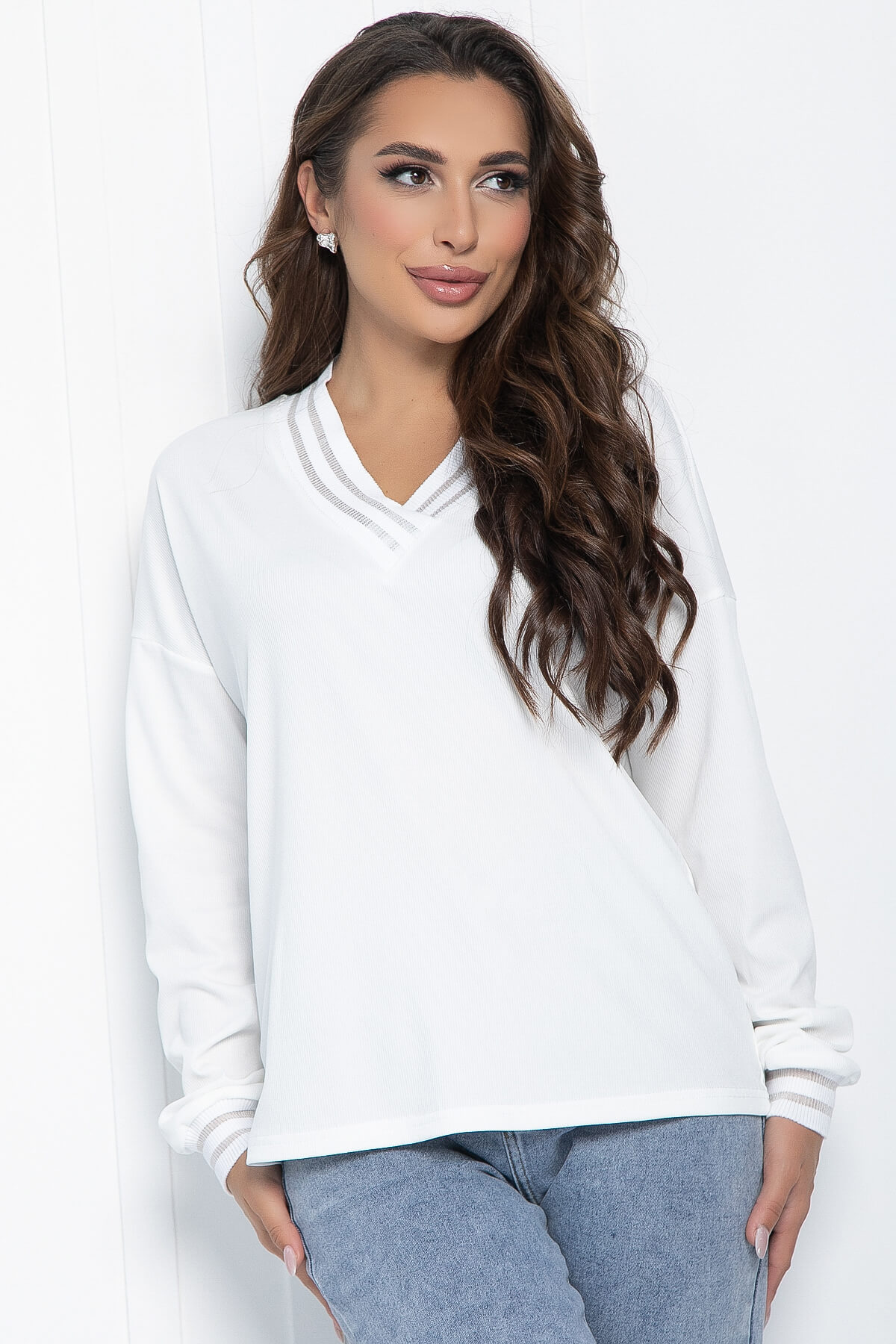 Джемпер Ванильные небеса (белый) Б14399-5М