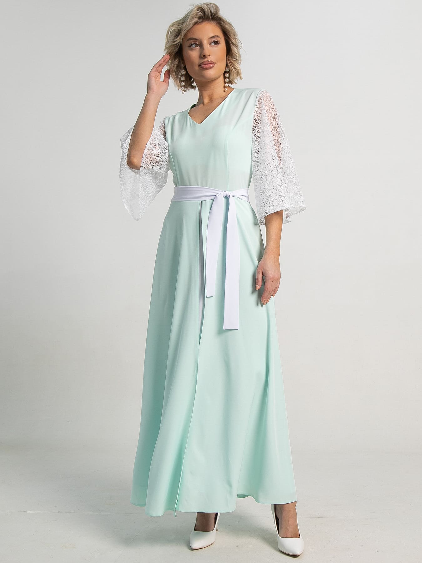 Платье Бьюти (ментол) П15561-18М