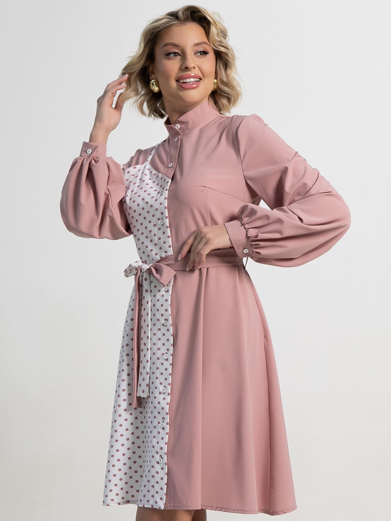 Платье Миледи (пудра) П15202-13М