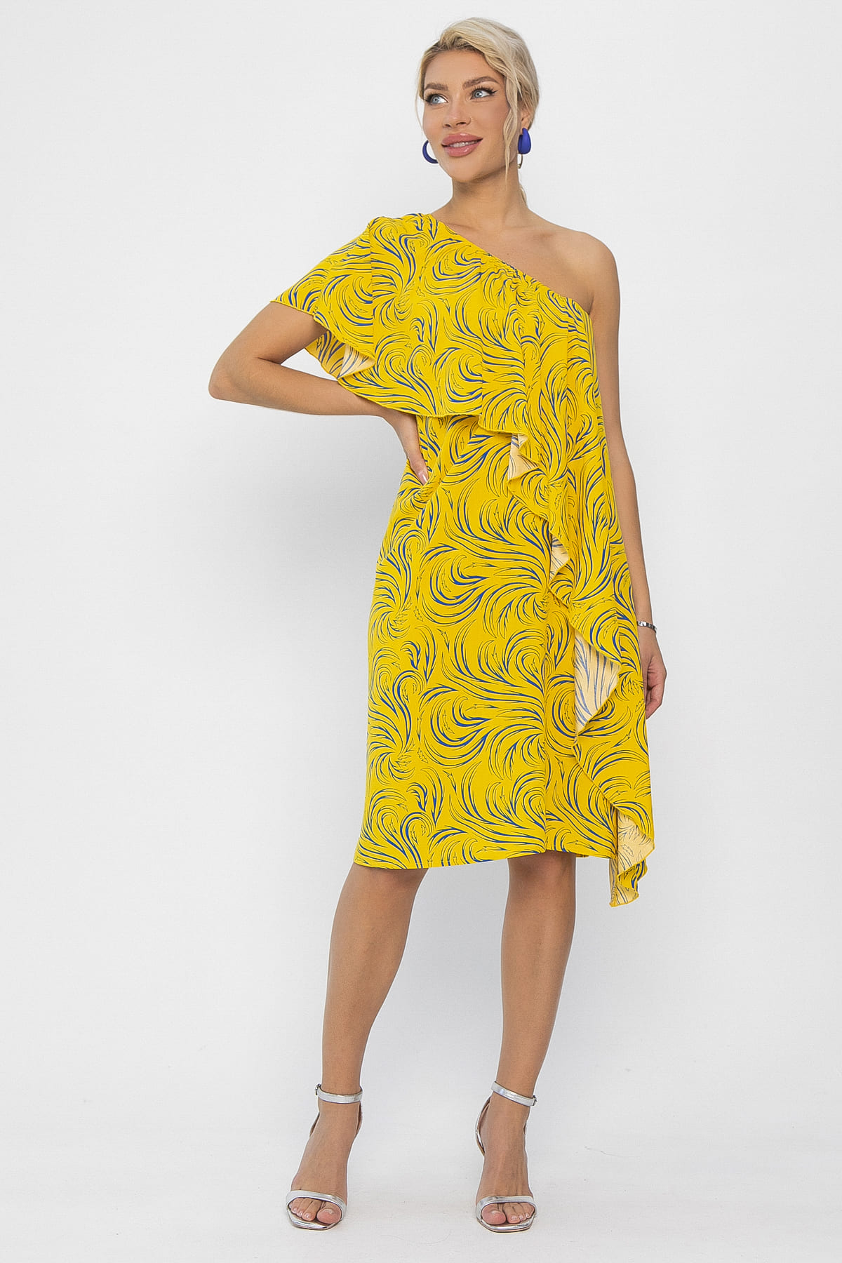 Платье Шардоне (ярко-желтое) П13771-36М