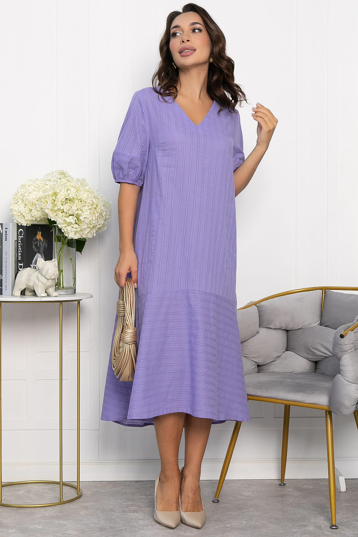 Платье Калифорния (сиреневое) П14069-30М