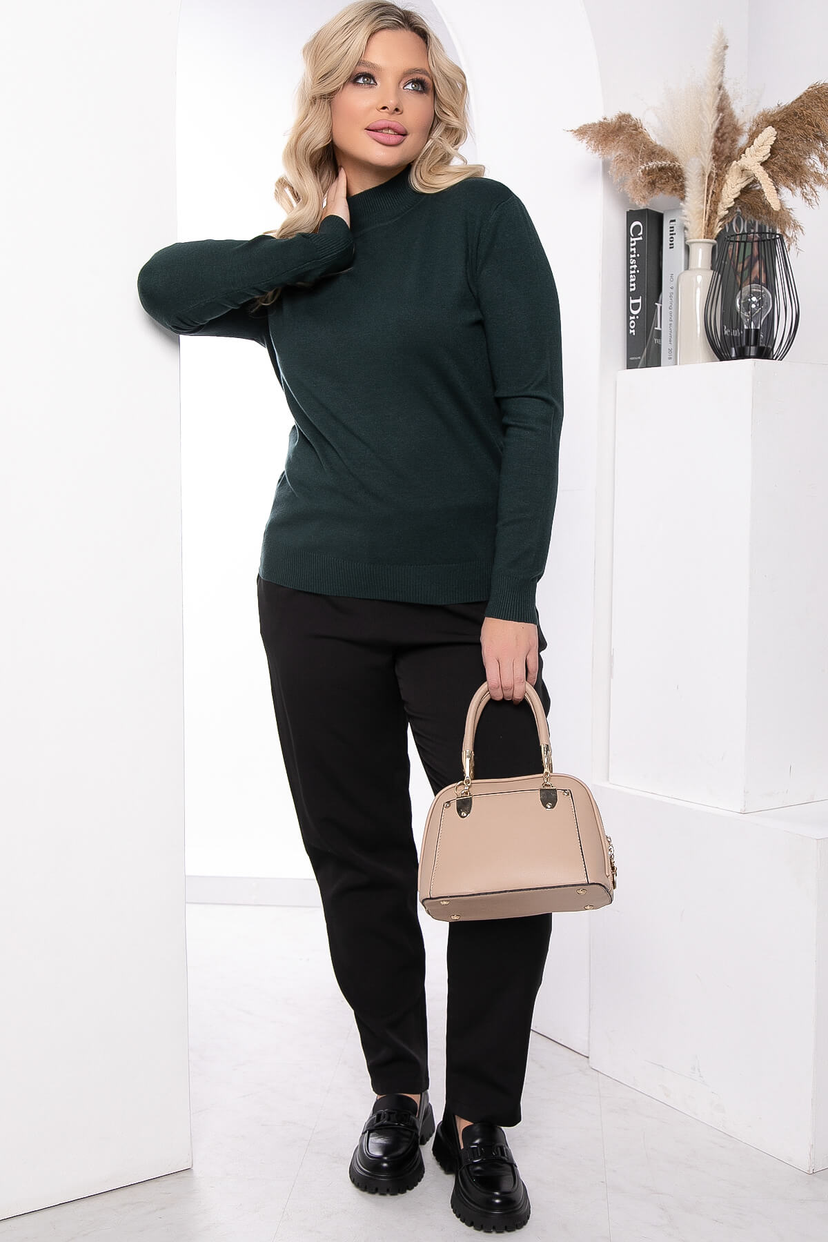 Водолазка Осенняя история (зеленая) Б14543-20М