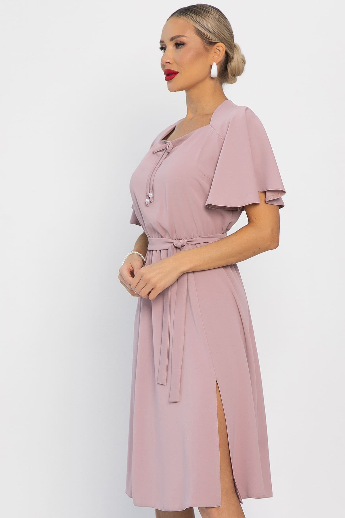 Платье Трепет любви (пудра) П13915-39М