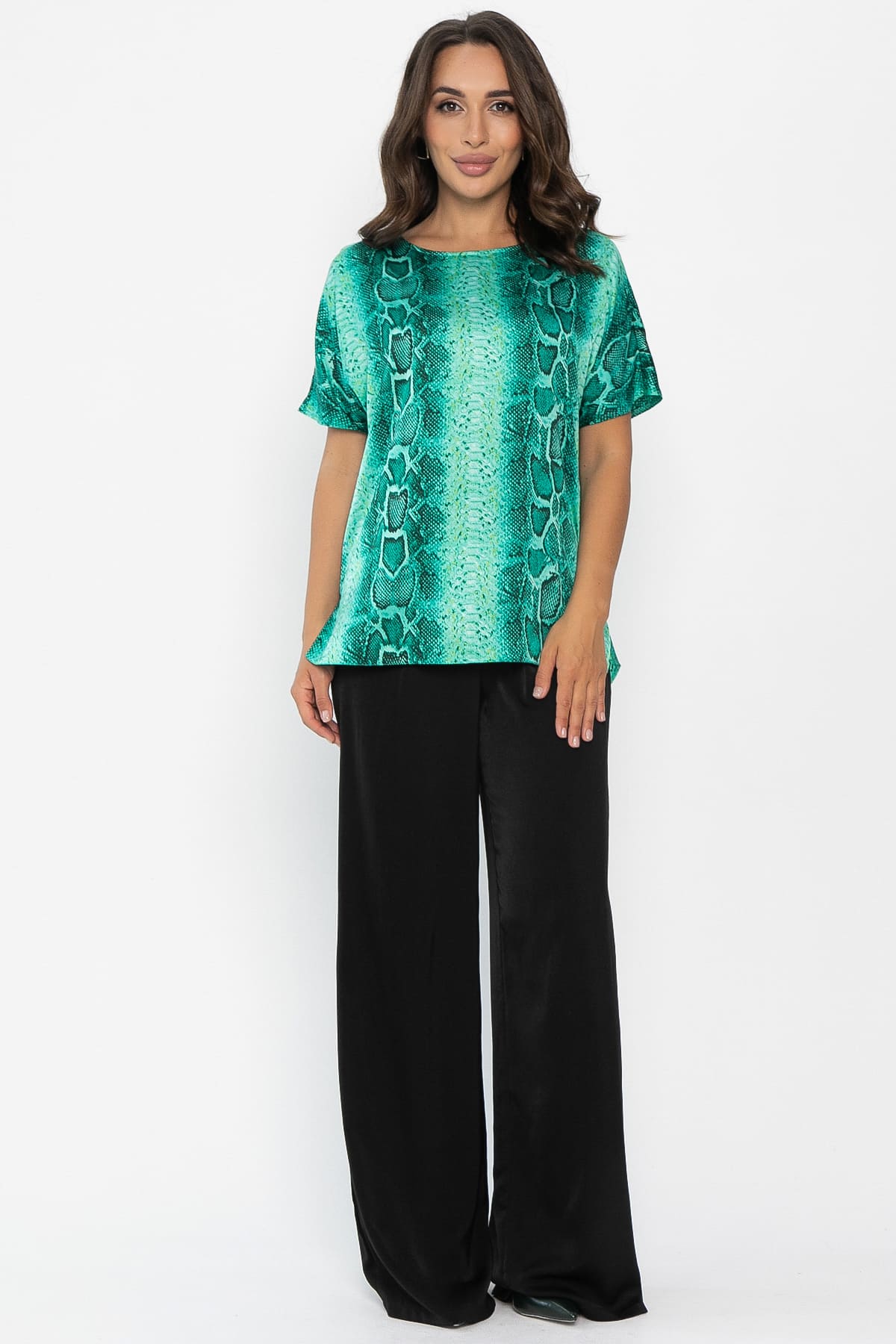 Блуза Морган (зеленая) Б14032-16М