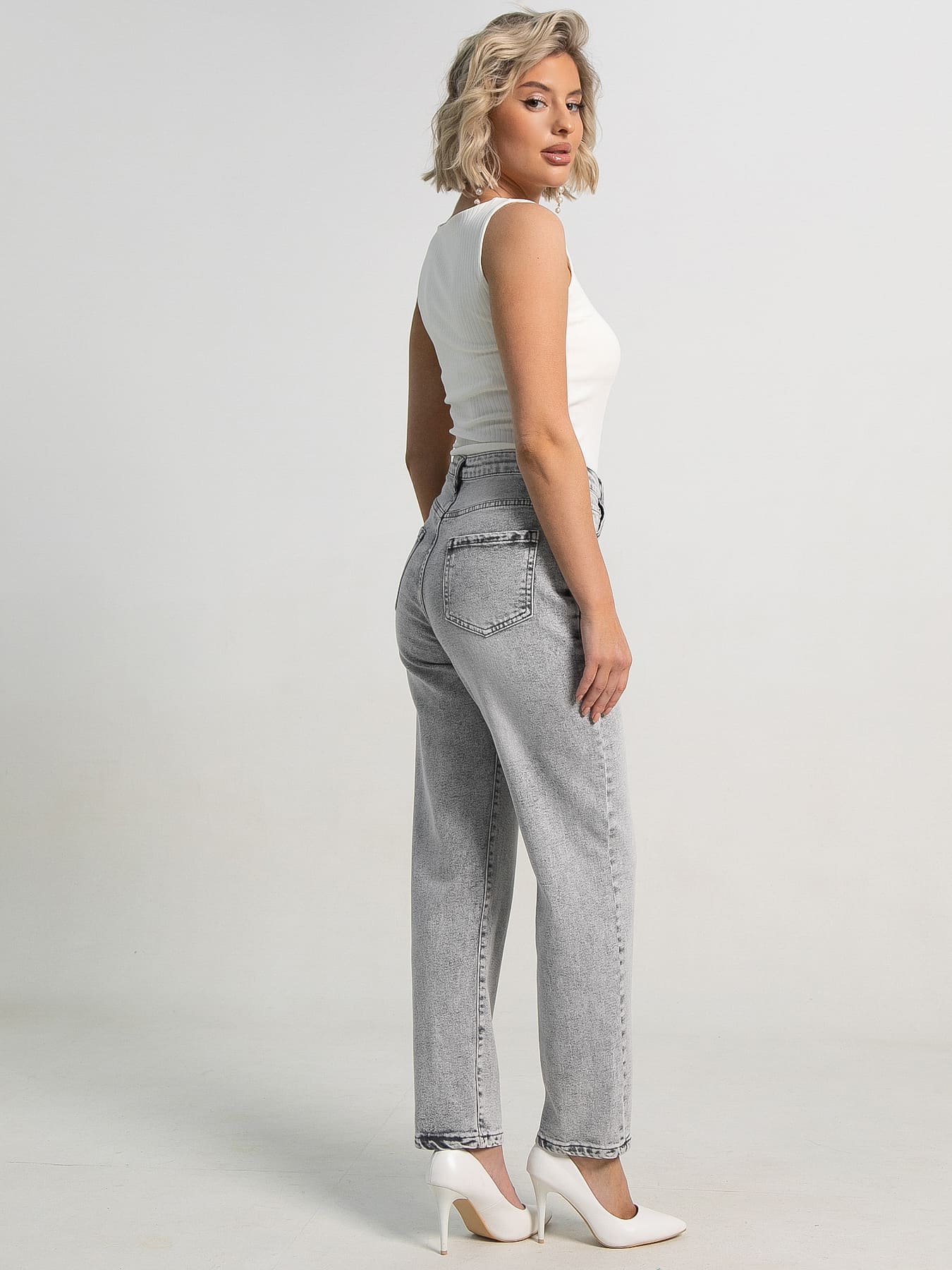 Джинсы Асфея (светло-серые) Б15673-4М