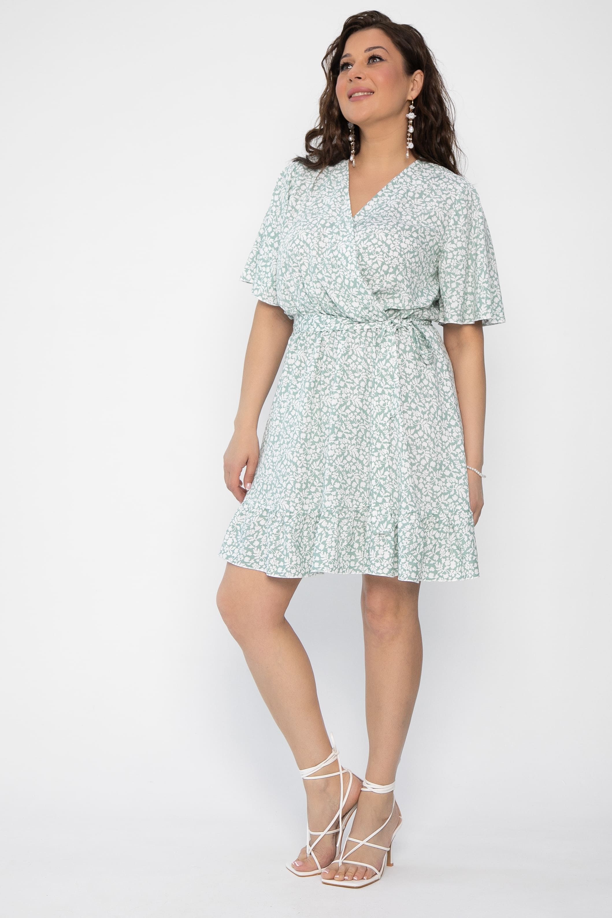 Платье Саванна (зеленое) П10559