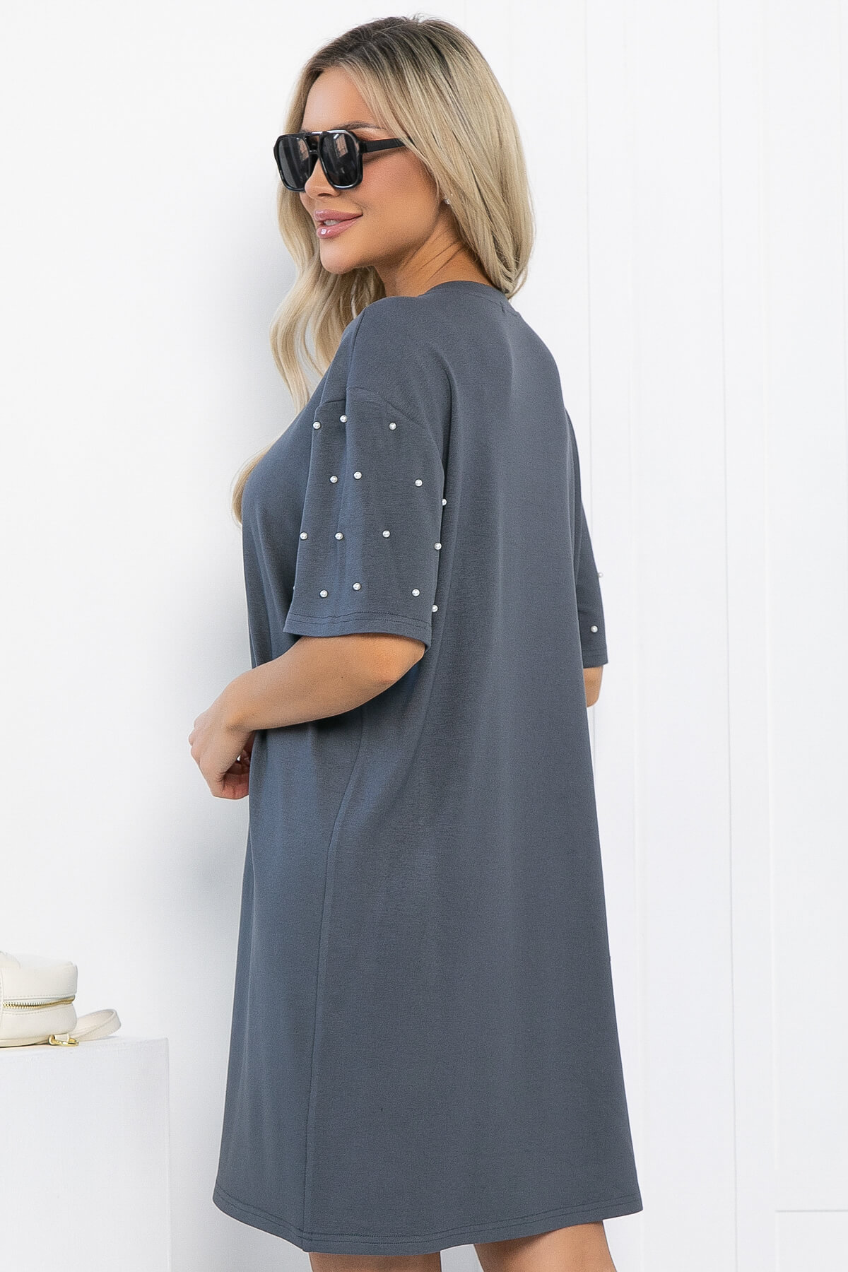 Платье Жемчужина коллекции (графит) П13312-1М