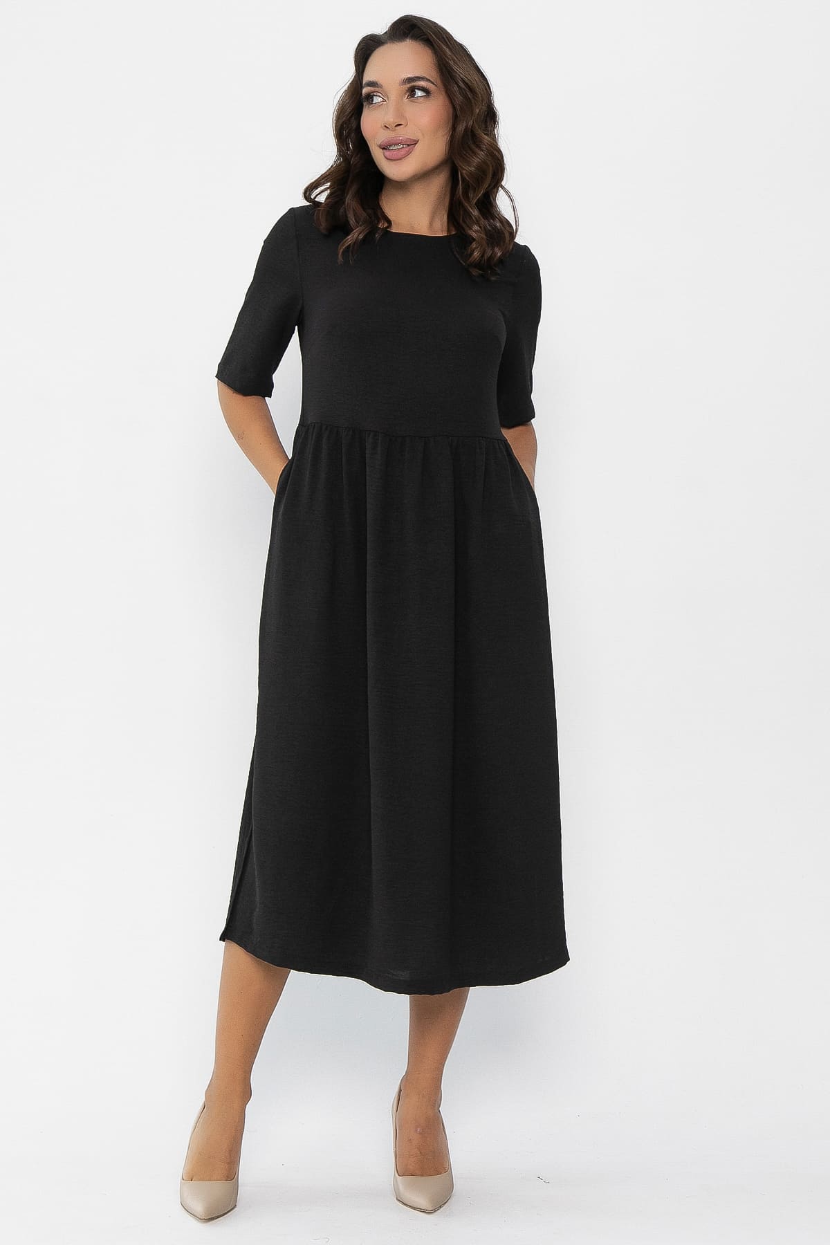 Платье Беннет (черное) П14066-25М