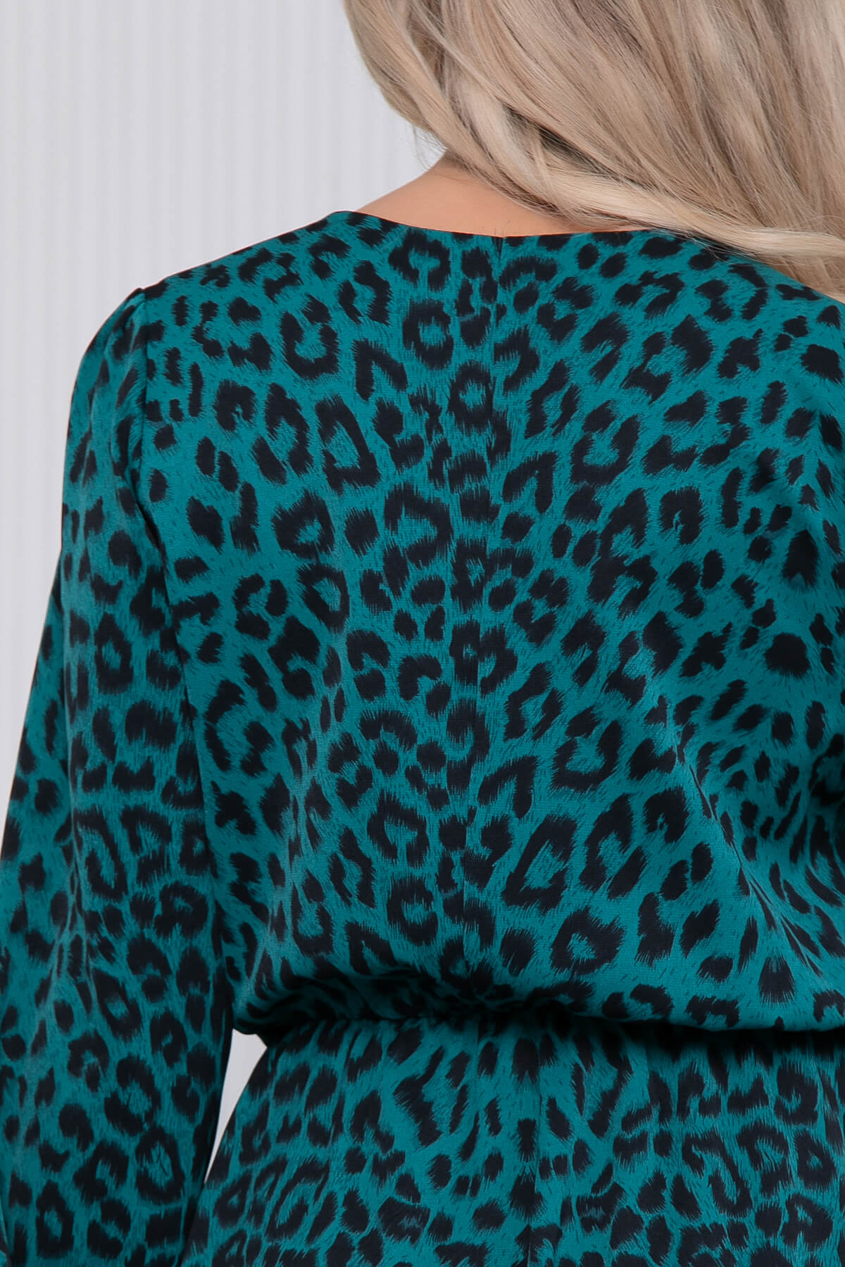 Платье "Мелания" (лео/грин) П7036