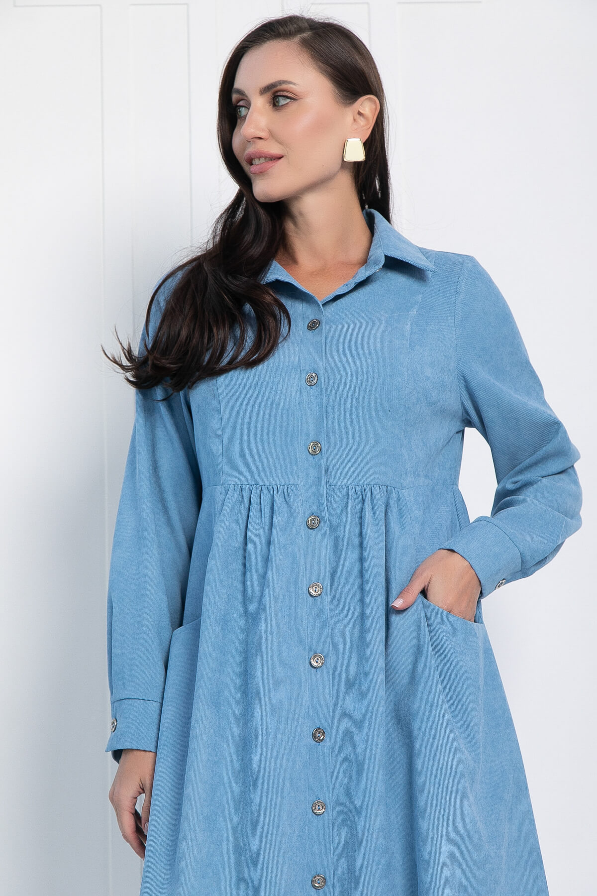 Платье Сабина (голубое) П12658-4