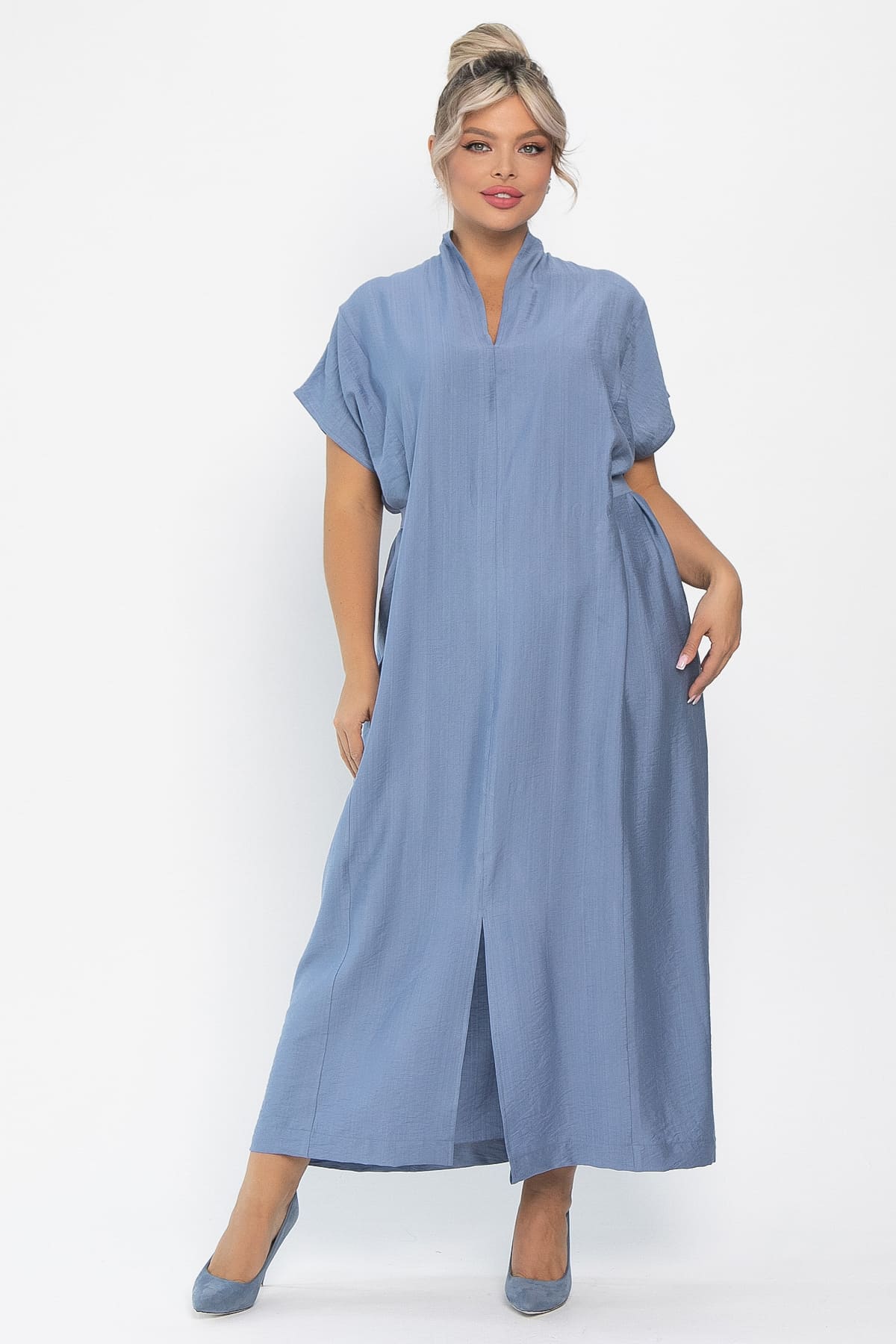 Платье Исландия (голубое) П14008-30М