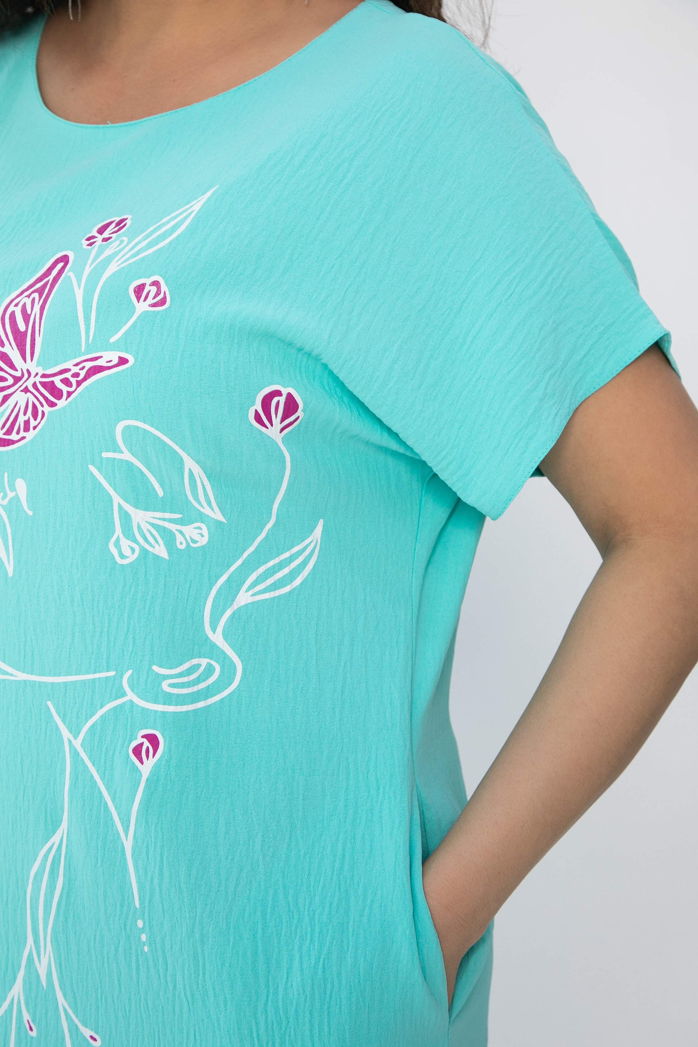 Платье Загадка (мята) П13705-8М