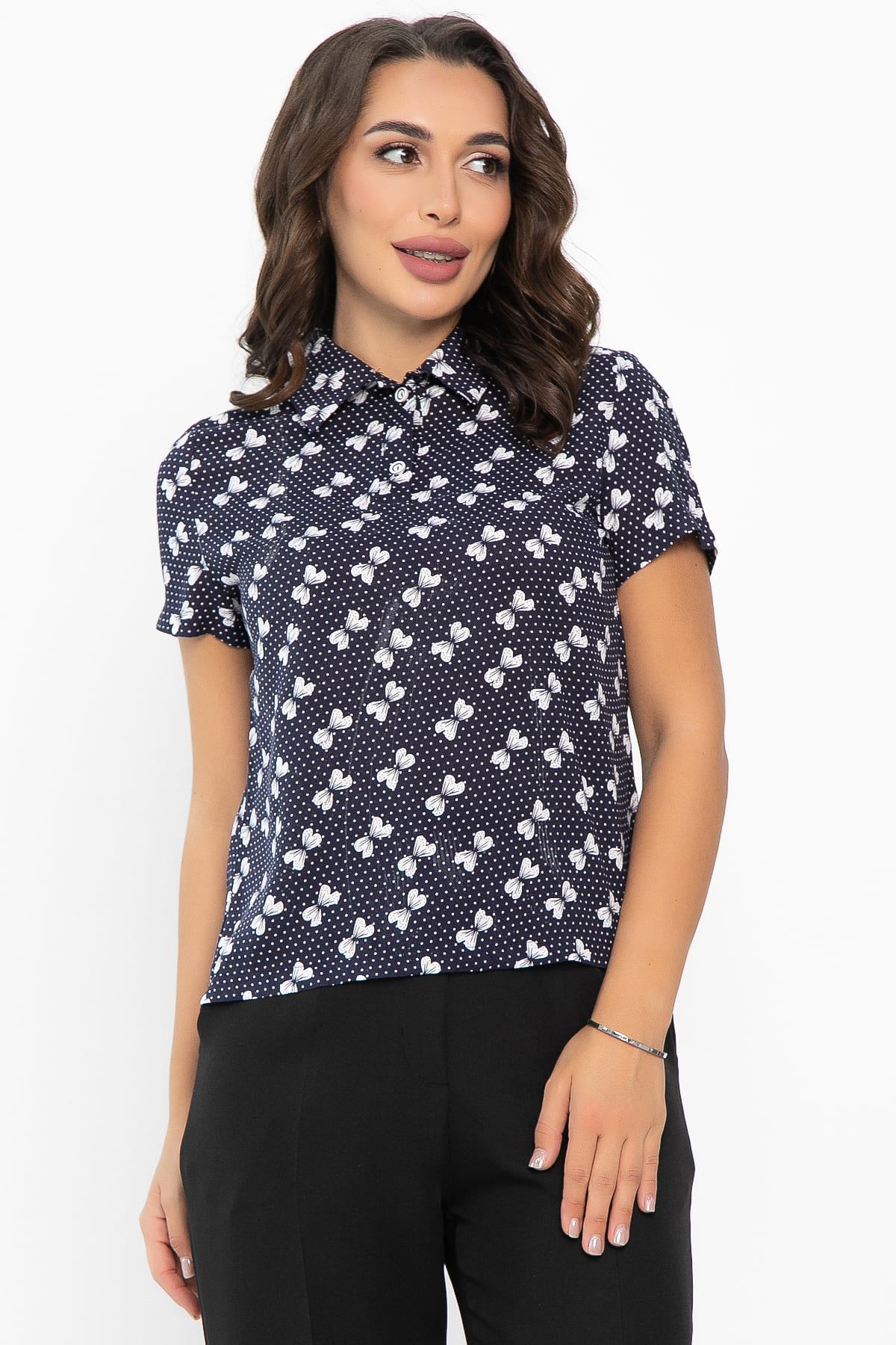 Поло Тренди (синее/бант) Б14100-10М