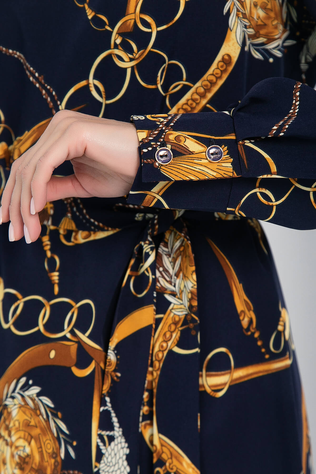 Платье Презентация стиля (темно-синее) П12650-15