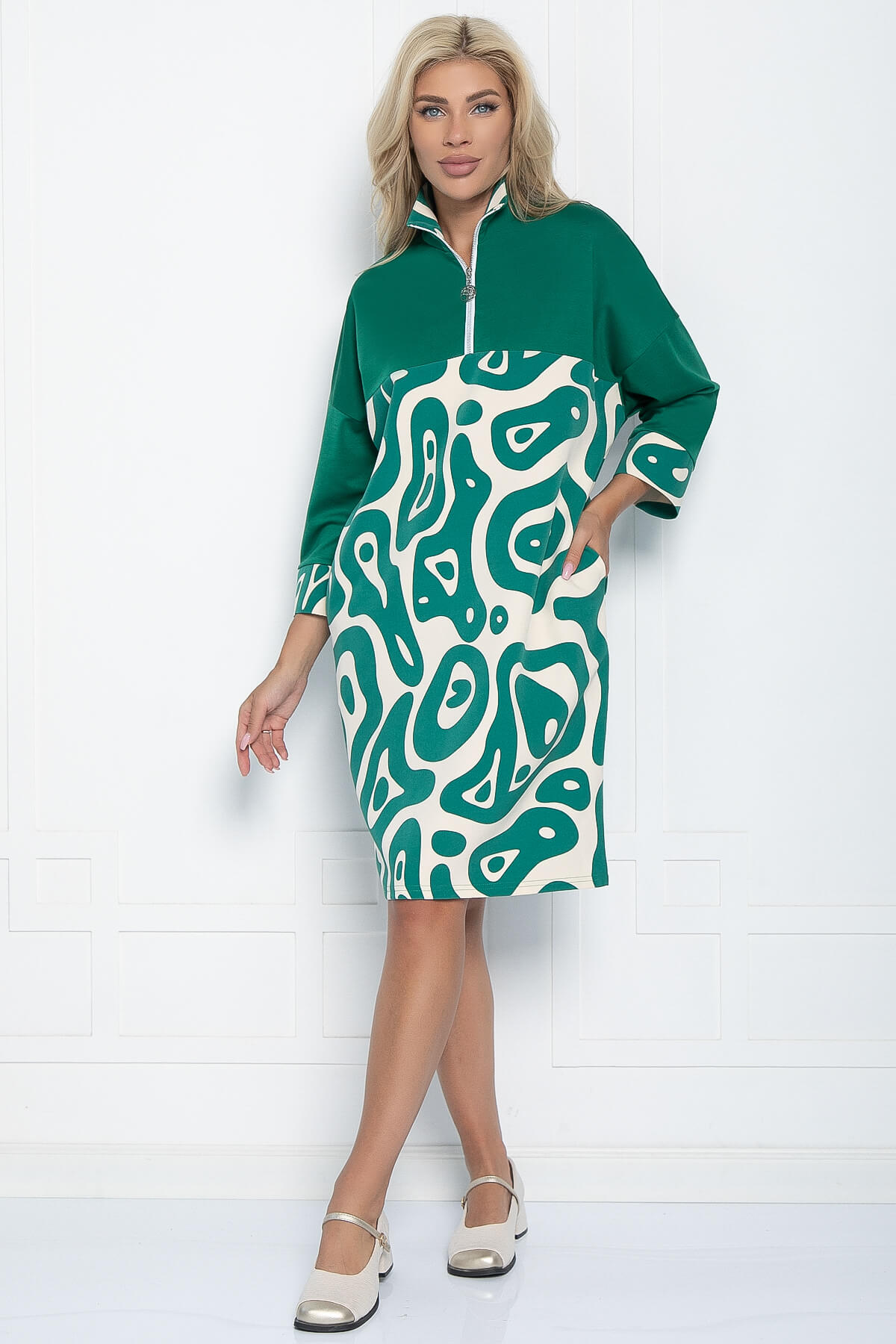 Платье Эксклюзив (зеленое) П11079