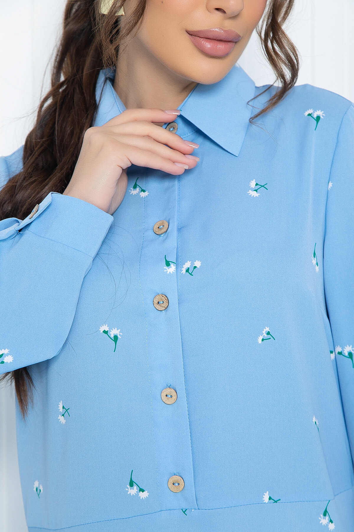 Платье Арвен (голубое) П11070