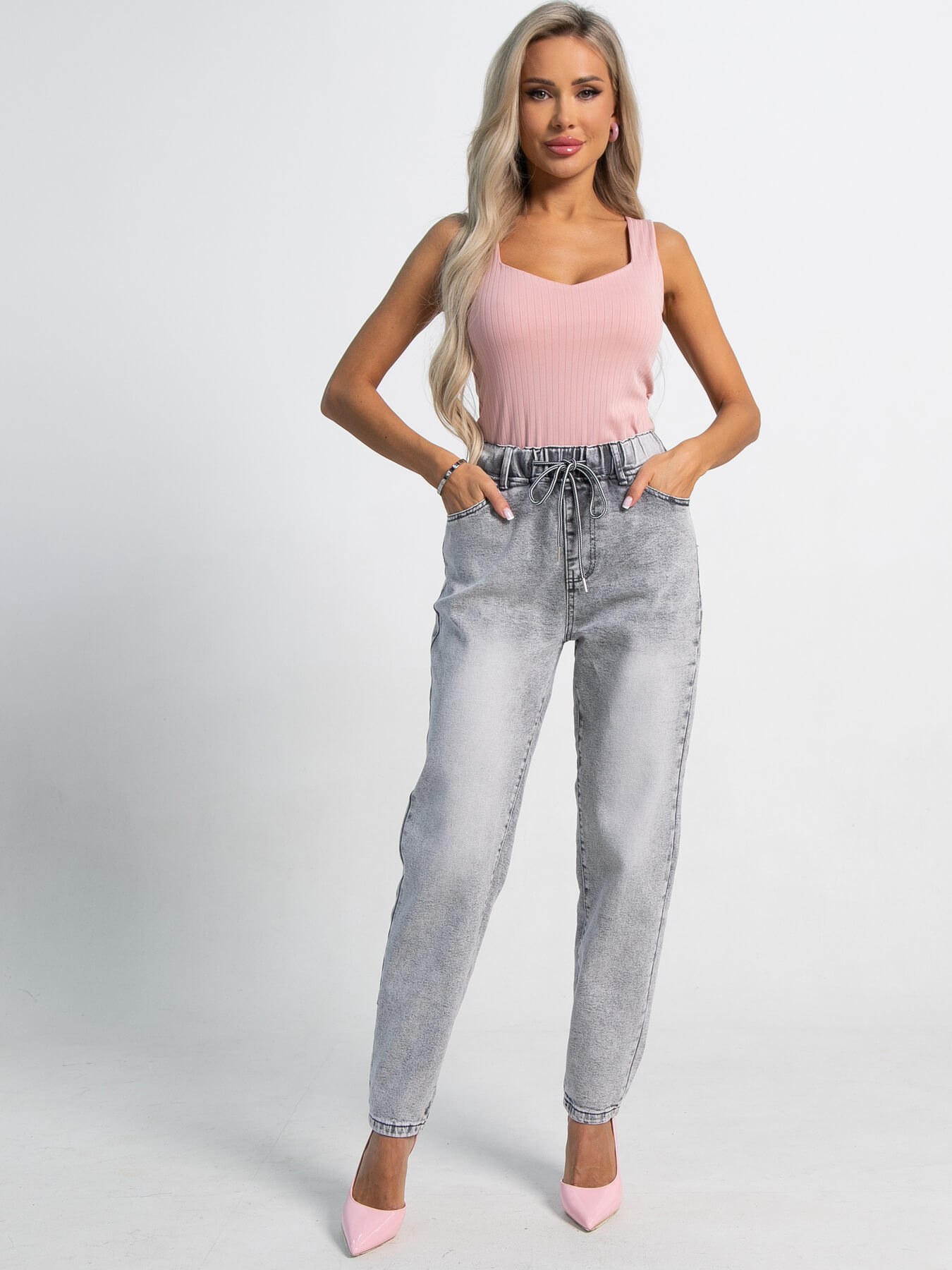 Джинсы Эльза (светло-серые) Б15416-4М