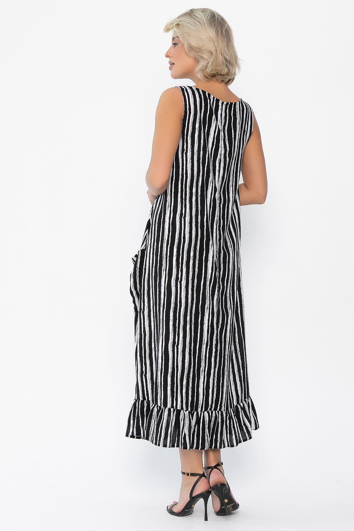 Сарафан Нимфа (черно-белый) П14052-10М