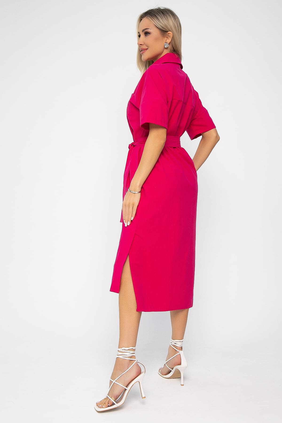 Платье Фруктовый коктейль (фуксия) П13589-18М