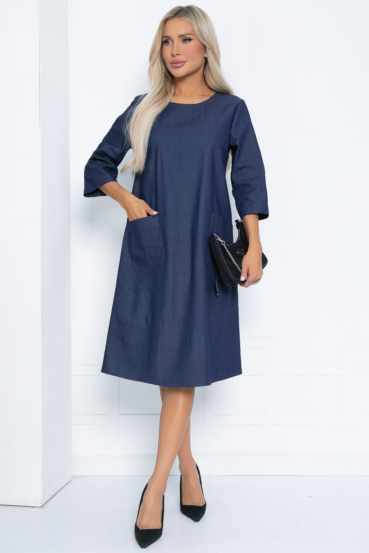 Платье Рита НЬЮ (джинс) П12440-2